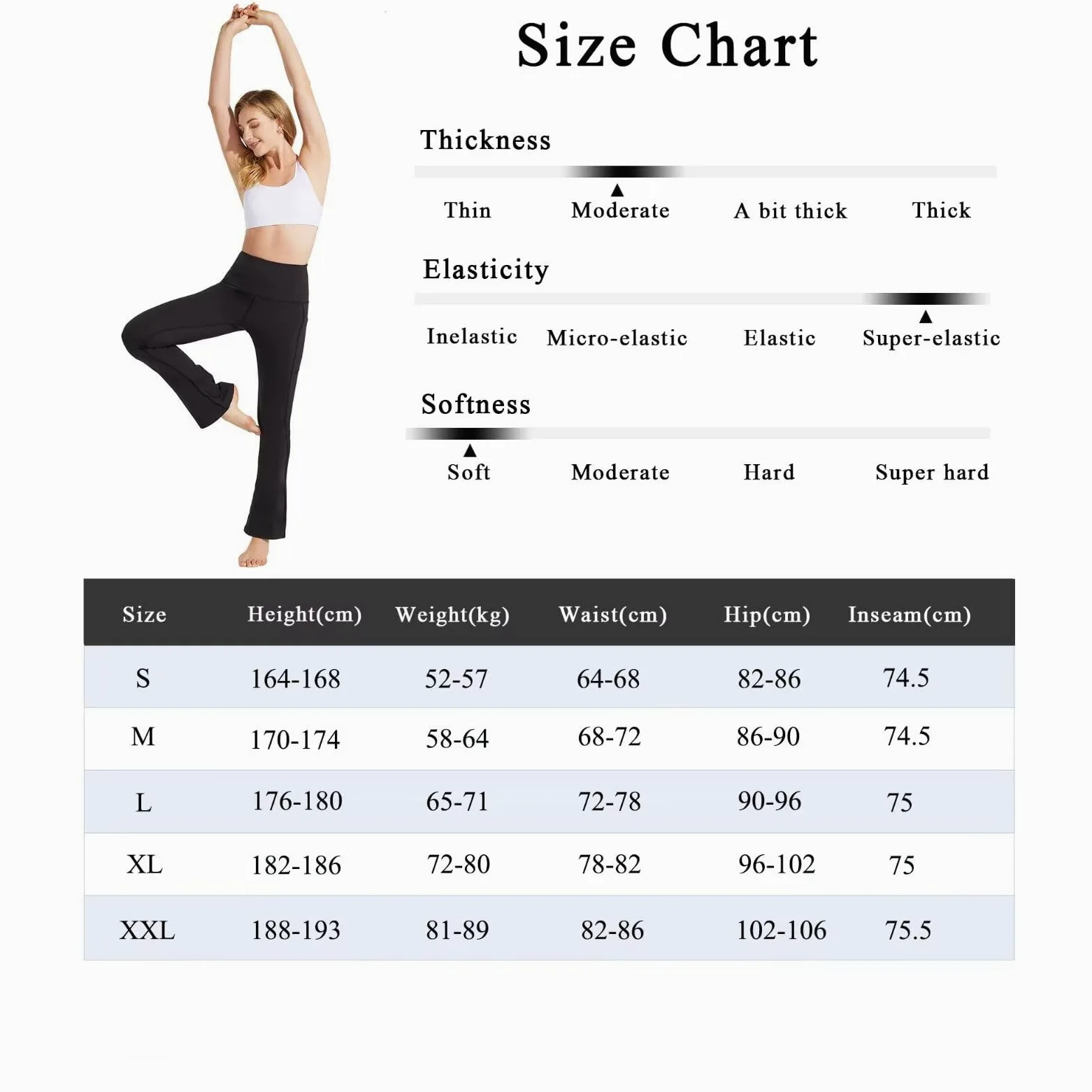 BAYGE Pantalón Térmico Mujer Bootcut Invierno Cintura Alta Forro de Forro Polar Impermeable Opaco Control de Abdomen Slim Fit Leggings Pantalón de Deporte Acampanado con Bolsillos