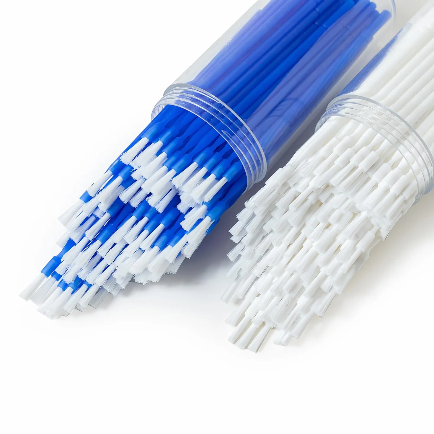 Cepillos aplicadores dentales desechables 200 uds para blanqueamiento azul y blanco