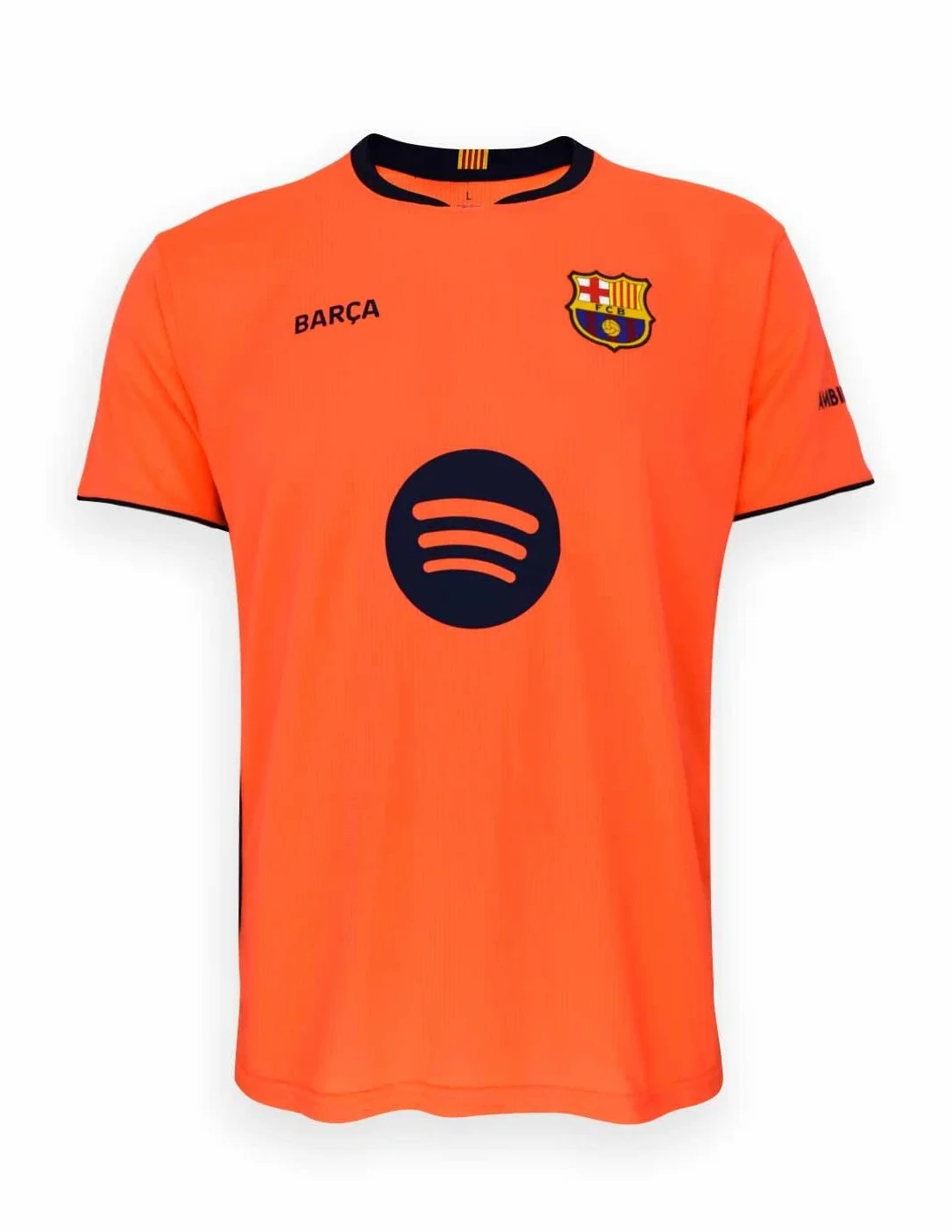 FC Barcelona Camiseta y Pantalón Naranja, Tercera Equipación Niños Temporada 25/26, Réplica Oficial, Unisex, 14 Años