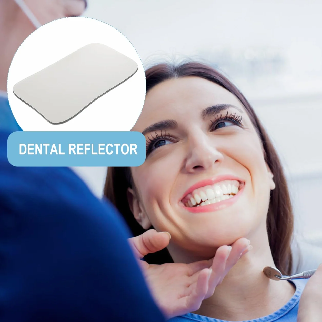 Healifty Reflector Dental Oral Espejo De Fotografía De Doble Cara Ligero 4.60X2.83X0.19In Compatible Con Autoclave