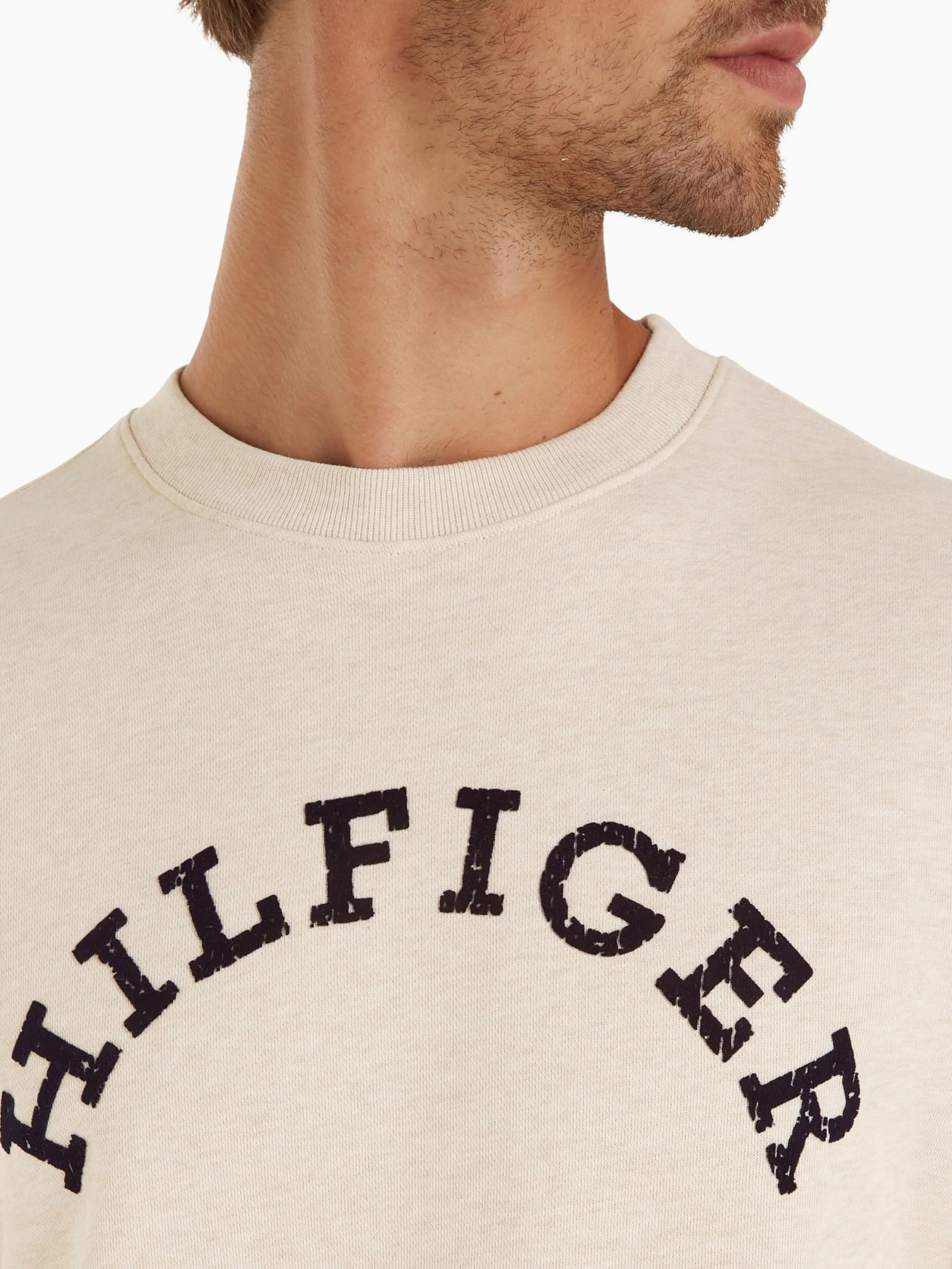 Tommy Hilfiger Men's Hilfiger Arched Htr Sweatshirt Mw0mw34448 Sweatshirts
