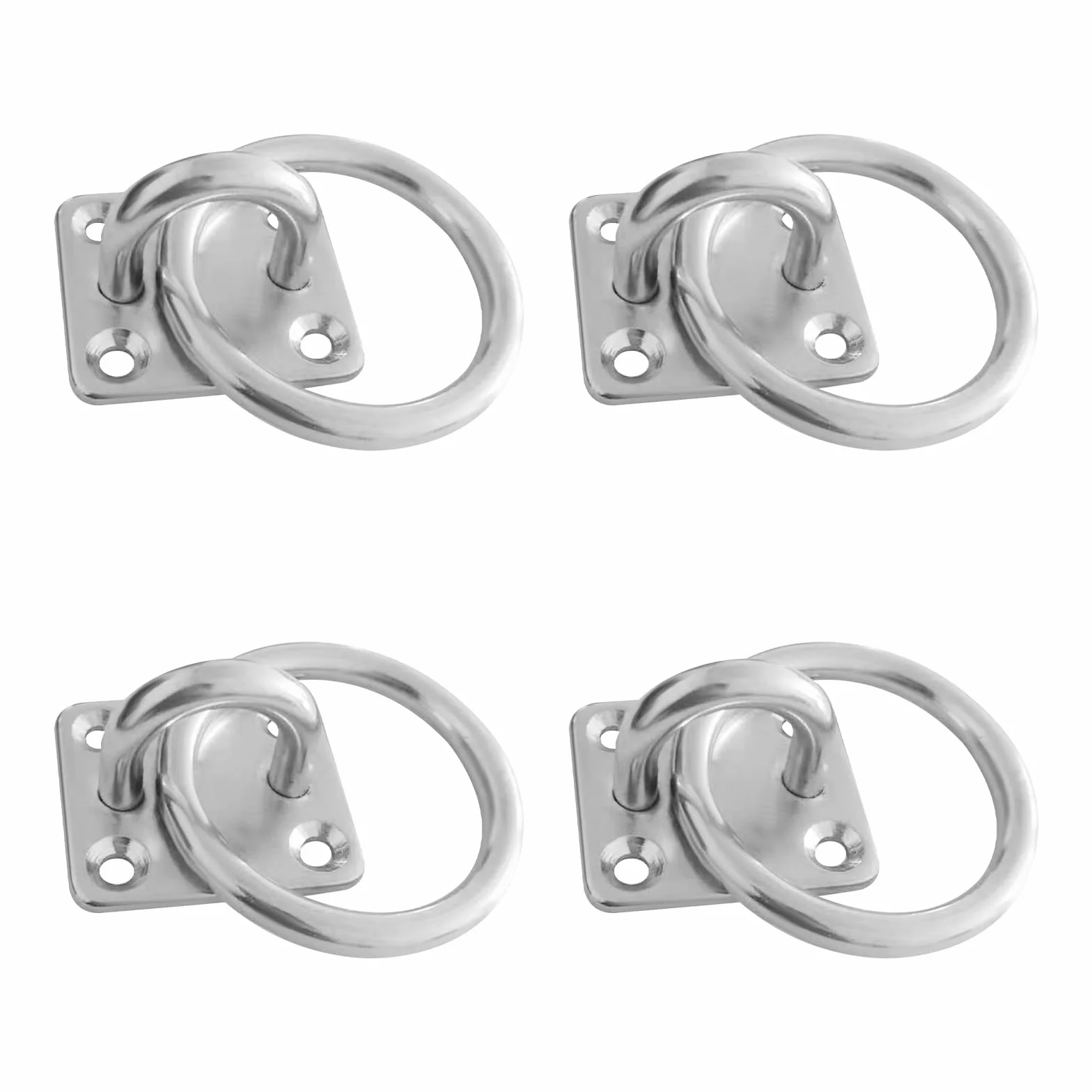 Anillo lazo Galvanizado para Atornillar con Adaptador, Gancho de Fijación para Caballos, Ganado