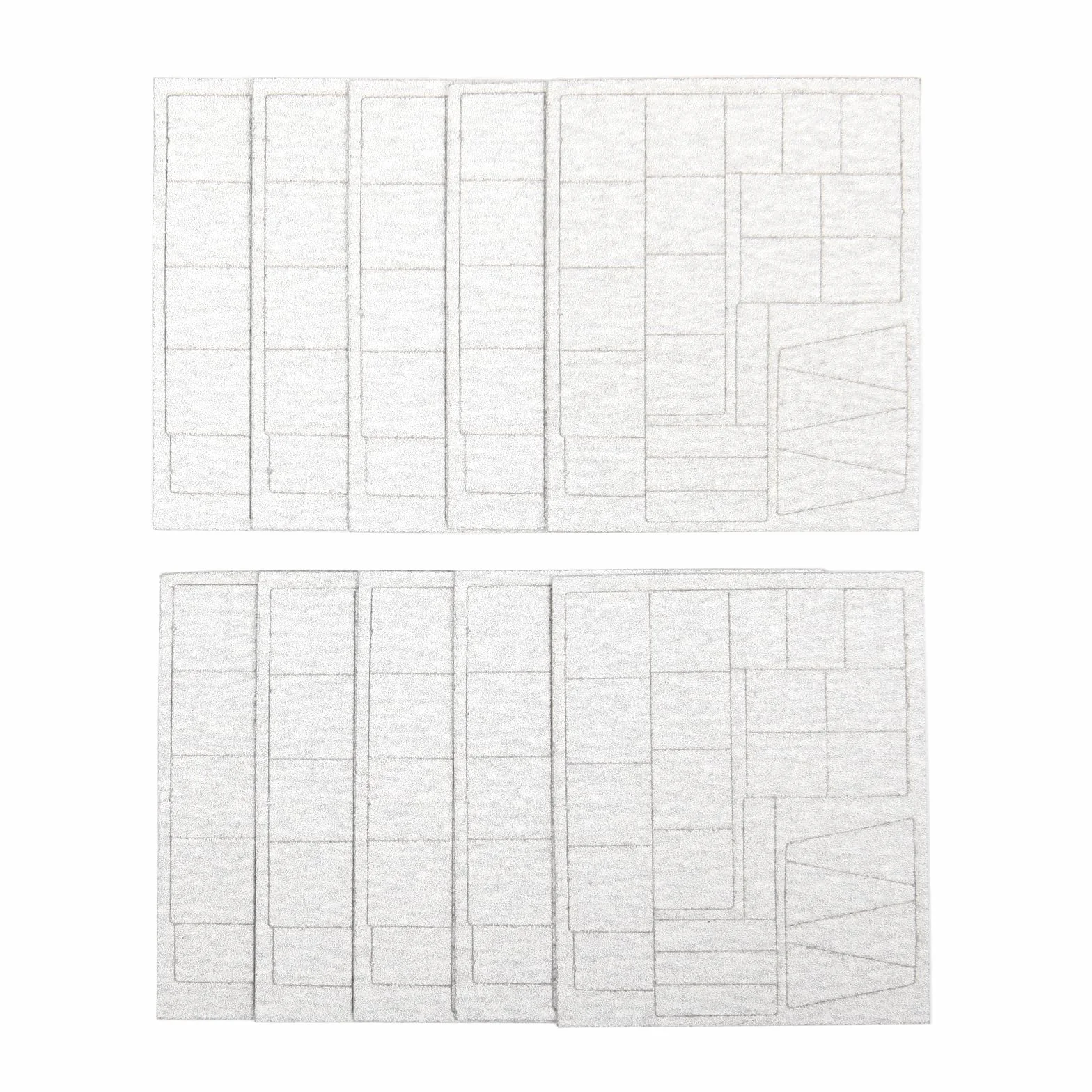 Lija para lijadora recíproca RSH-1000, 10 uds con 20 almohadillas