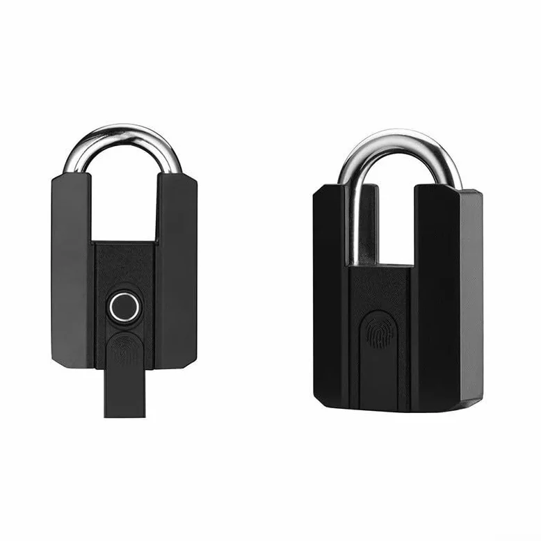 Candado inteligente de huellas dactilares, Cerradura electrónica impermeable IP67, Seguridad de cifrado AES para cajón de gabinete de equipaje, Cuerpo de aleación de zinc, Recargable tipo C