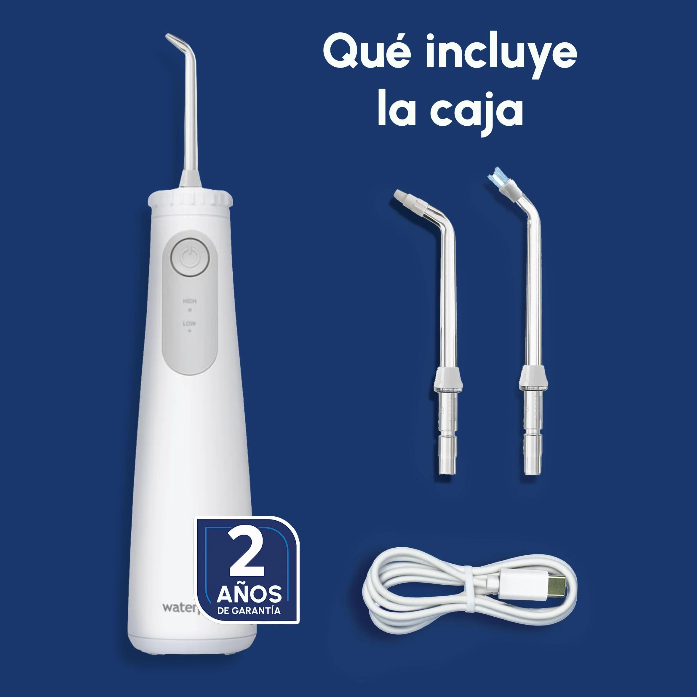 Waterpik Cordless Pearl irrigador dental portátil recargable resistente al agua