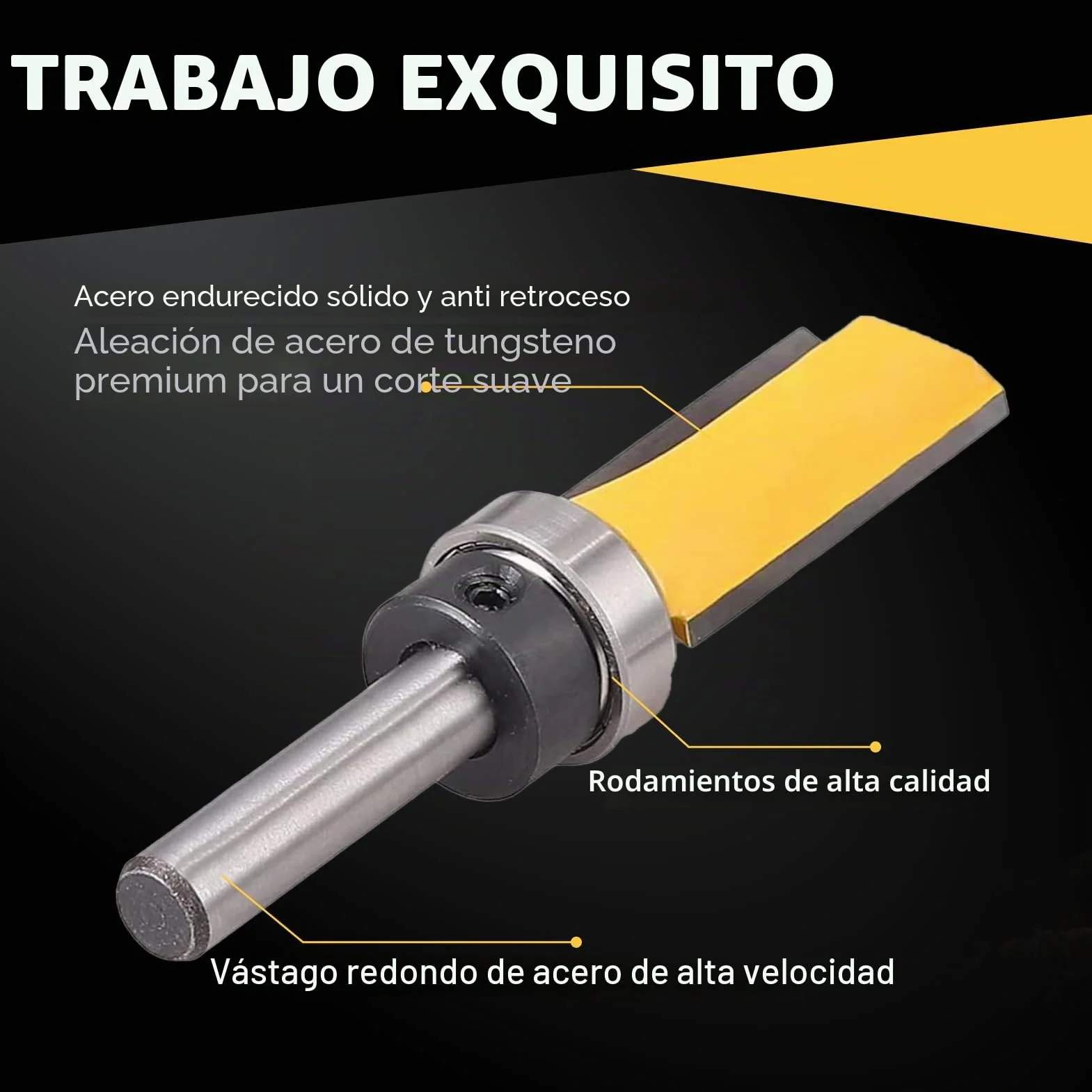 Fresa Copiadora 6mm 3pcs para Madera