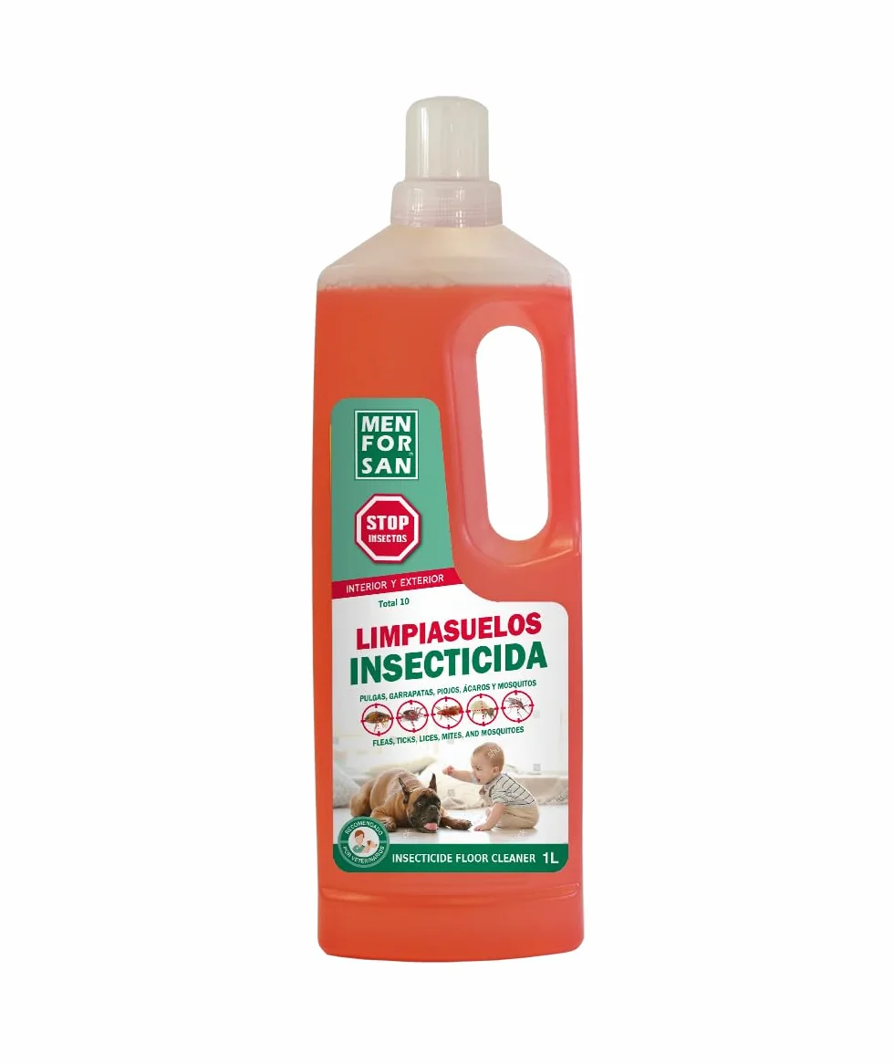 MENFORSAN Limpiasuelos Insecticida Total 10 1L Elimina Protege Entorno Mascota Hogar Interior Exterior