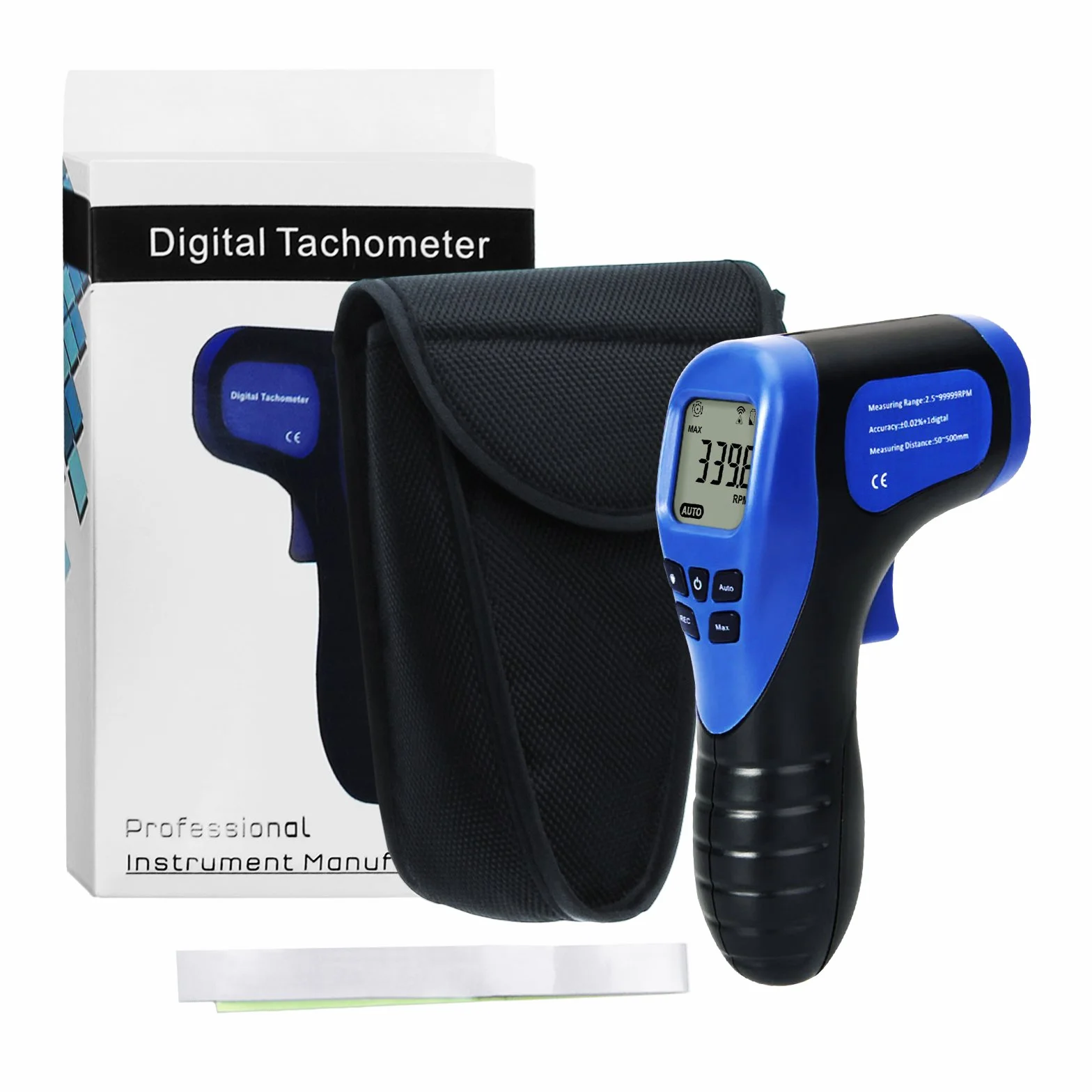 Tacómetro Digital LCD sin Contacto Medidor de RPM Velocidad Láser