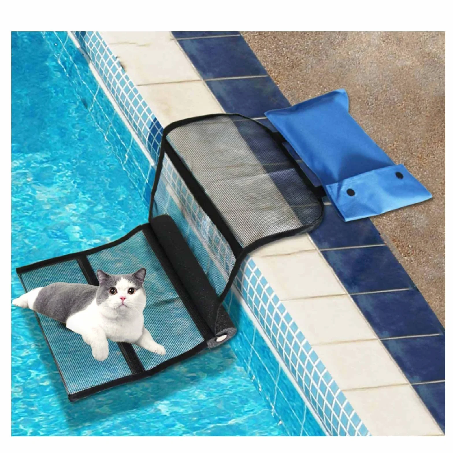 Rampas de escape para rescatar animales, piscina para estanques 28 x 15,24 x 7,62 cm