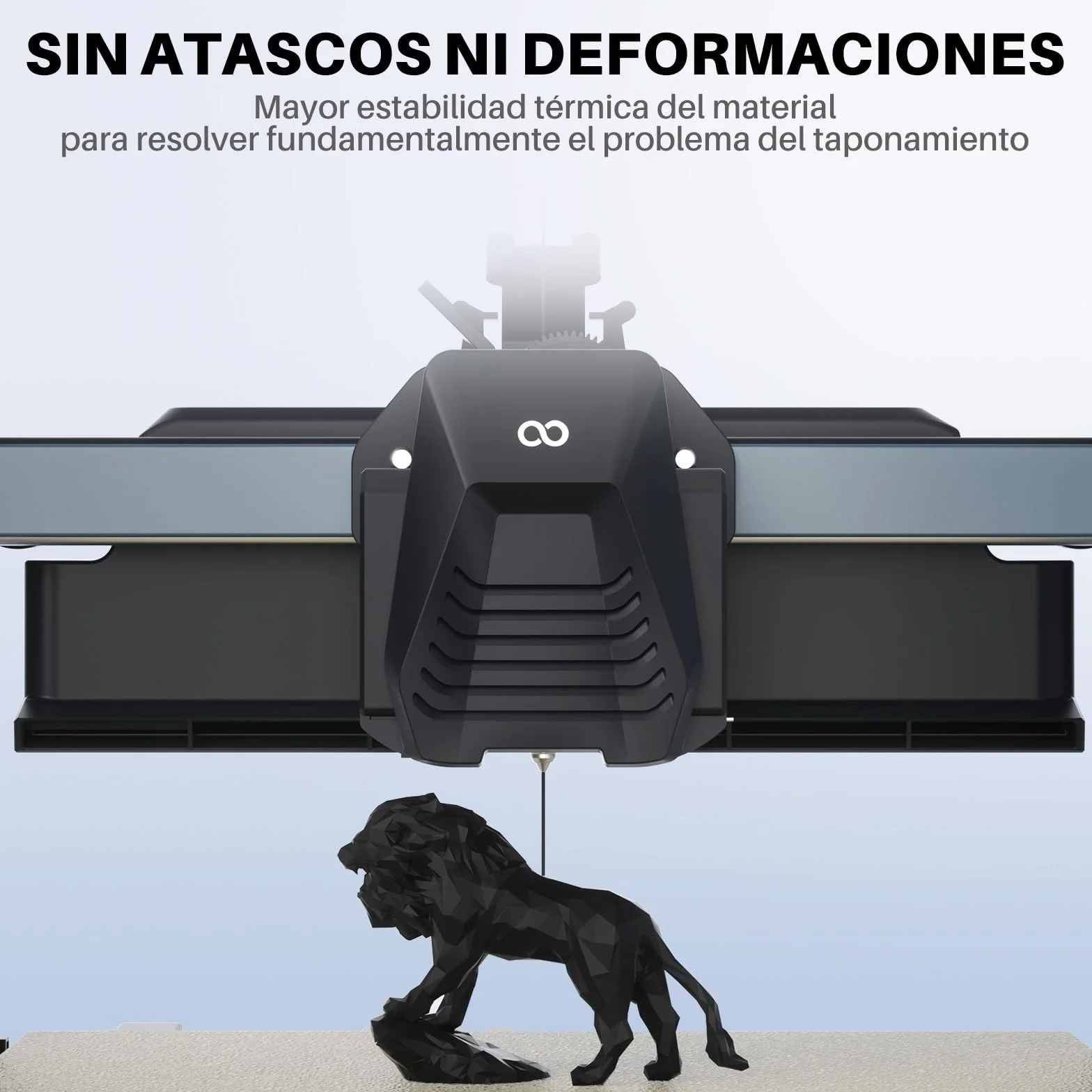 ELEGOO Filamento PLA+ 1.75mm 1KG Blanco, Precisión Dimensional +/- 0.02mm para Impresora 3D