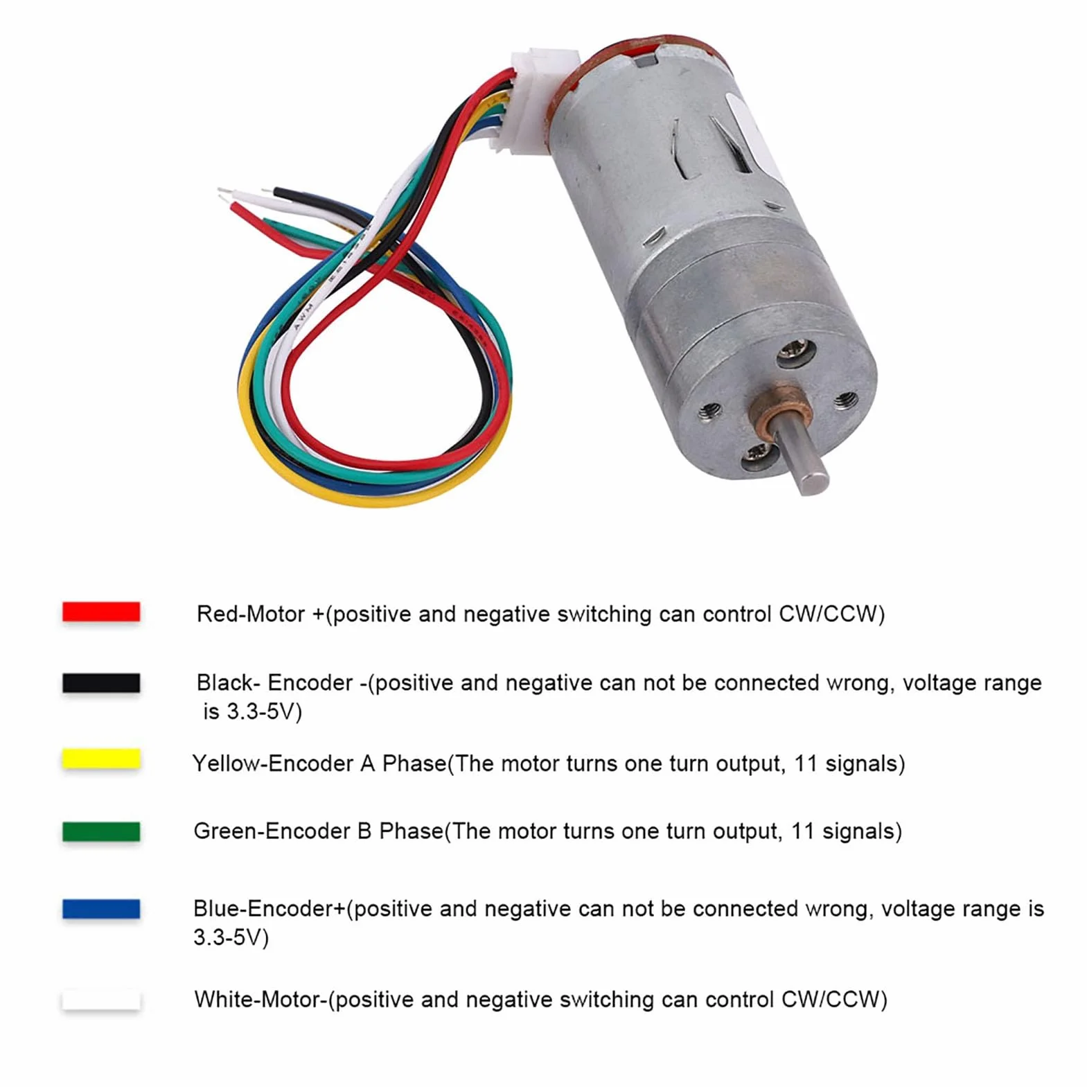 DC 12V Motorreductor Encoder 65mm Caja de Cambios Magnética Kit de Ruedas Full Metal Para Smart Car Robot 500RPM