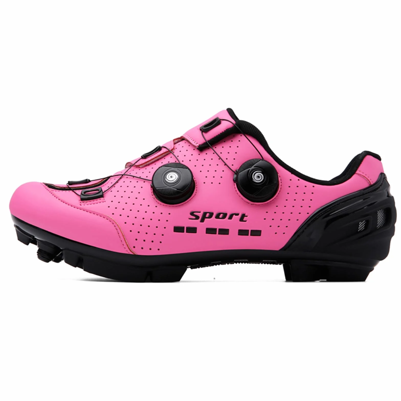 NGARY Zapatilla de Ciclismo MTB Mujer, Zapatos Bicicleta Montaña Compatibles con SPD Pedales de 2 Tornillos con Calas Zapatos De Senderismo para Mujer Exterior