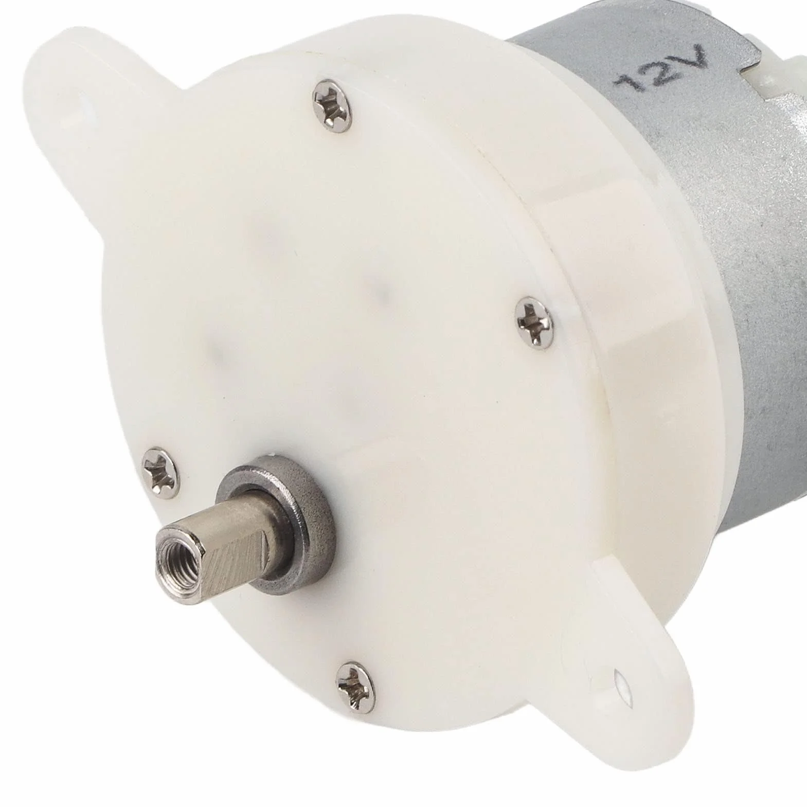 Motor eléctrico 12V CC 10 RPM engranaje pequeño silencioso terminal para soportes