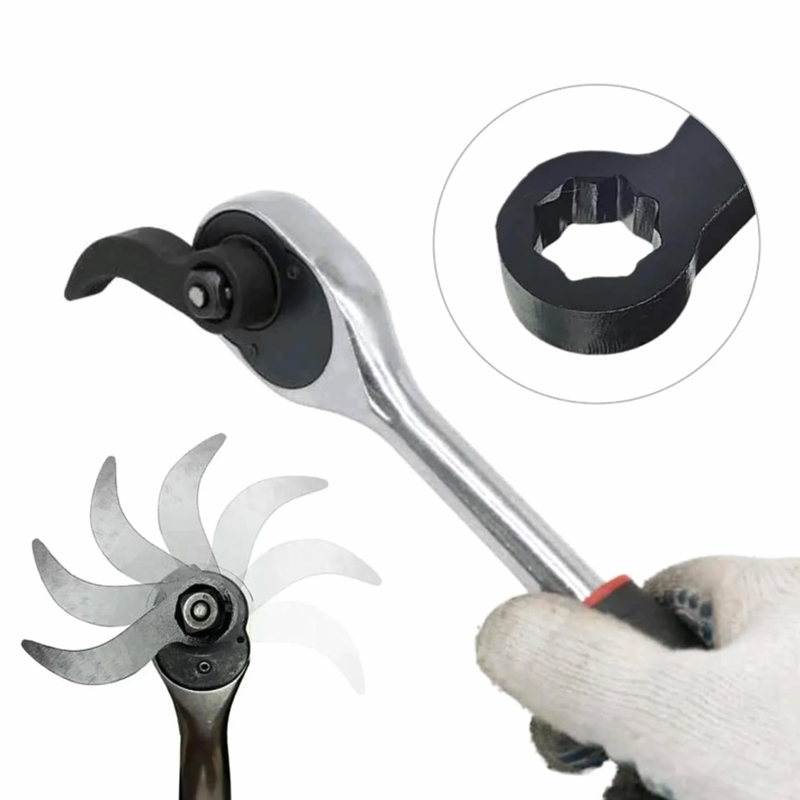 Adaptador de palanca de herramientas de metal resistente
