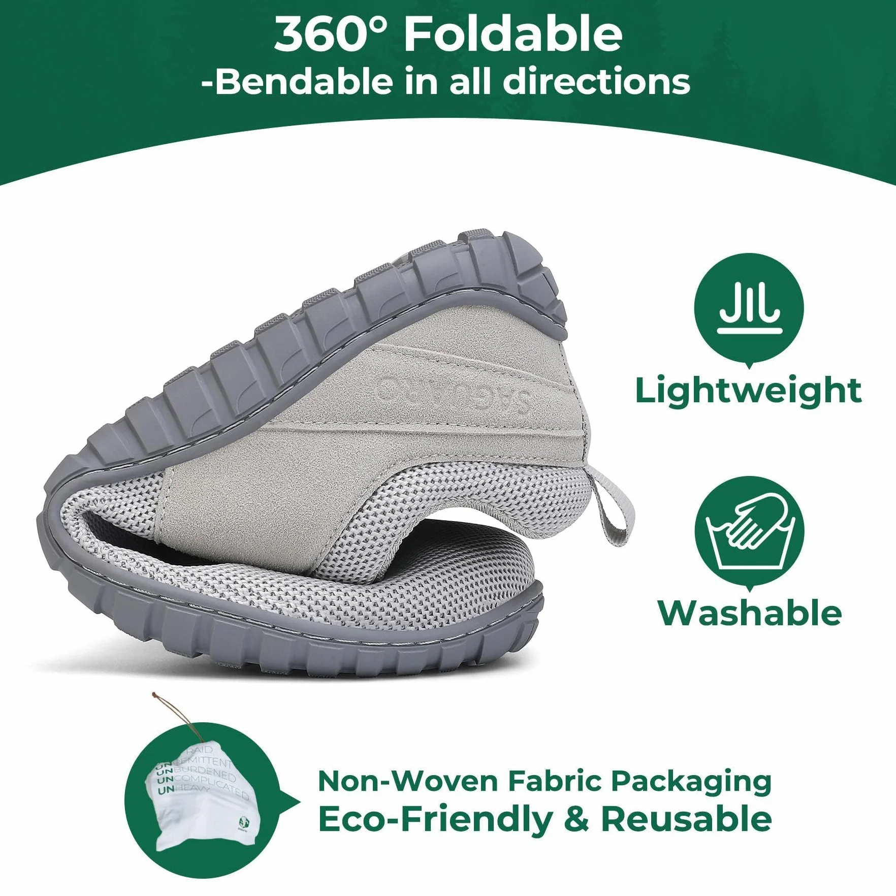 SAGUARO Unisex Zapatos Minimalista Barefoot con Wide Tox Box Cómodas Zapatillas Casual Gr.36-48