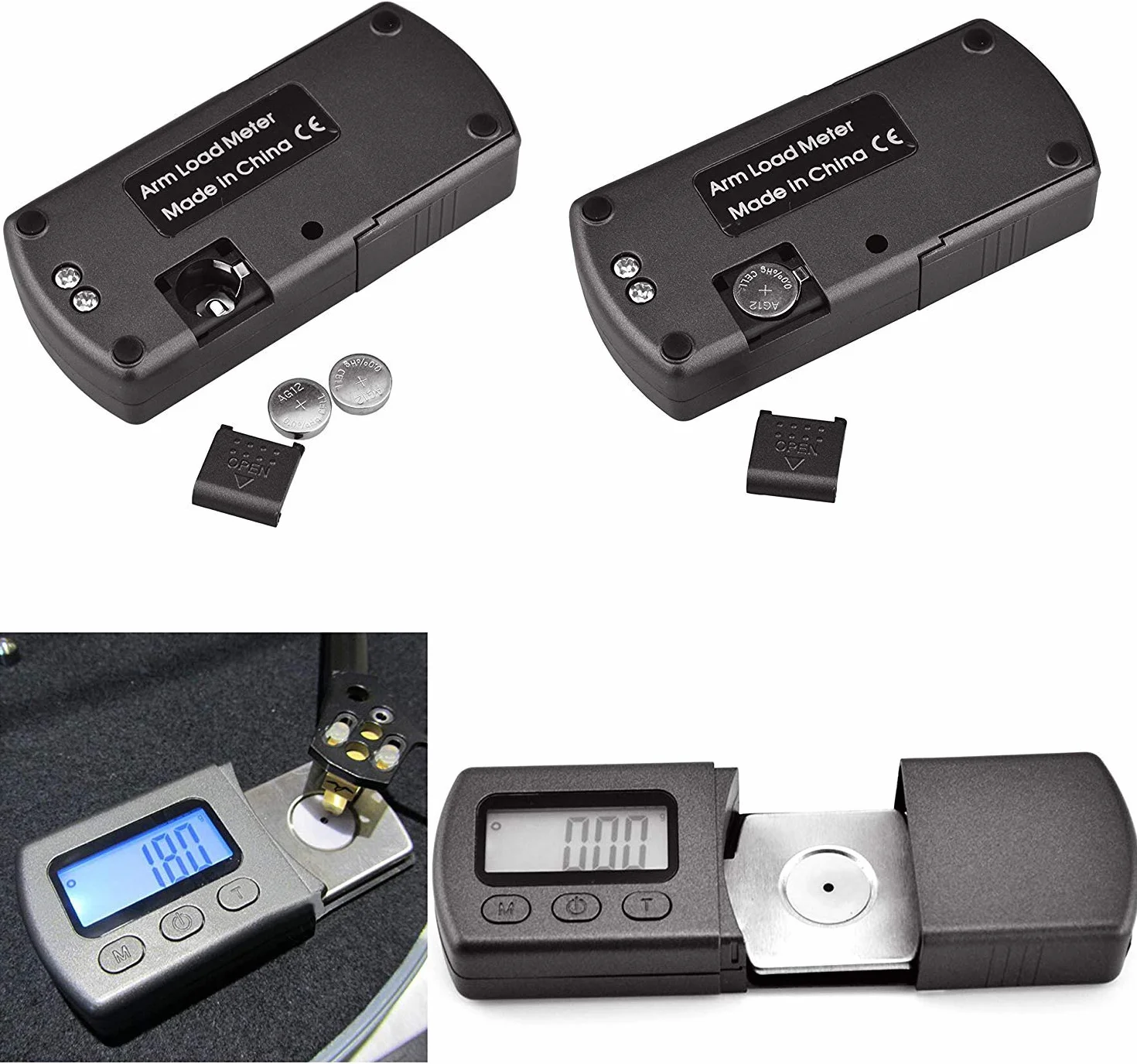 DollaTek Professional Digital Mini Stylus Force Scale Gauge Tester 0.01g LCD Blue for Tonearm Phono Cartridge Jewelry Balance