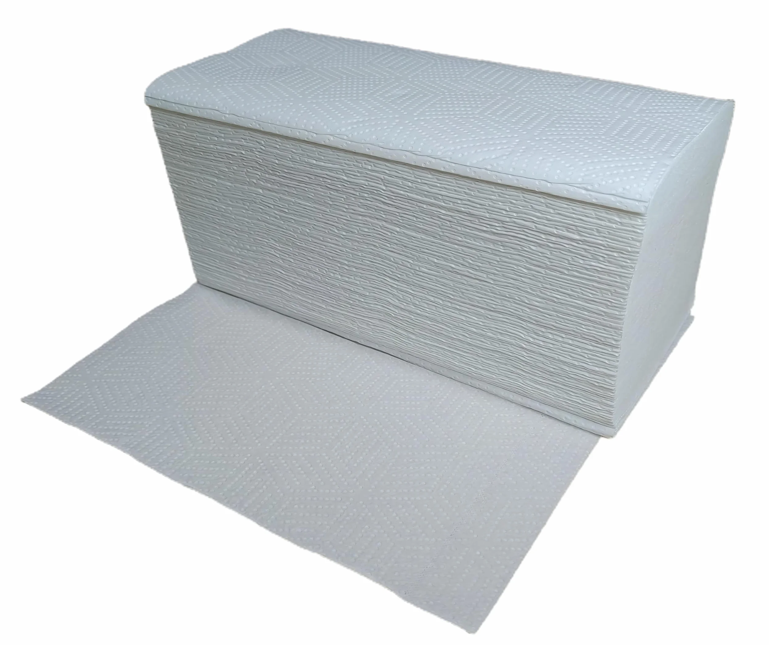 Toallas de papel secamanos Zig Zag 3000 unidades blanco gofradas