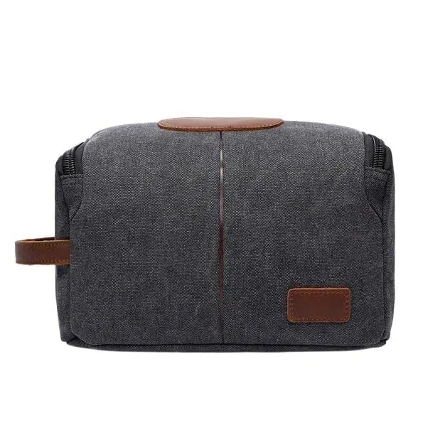 Neceser Maquillaje Bolsa de artículos tocador, Bolsa Maquillaje portátil Viaje, Gran Capacidad, Almacenamiento Multifuncional Simple, Bolso(Noir)