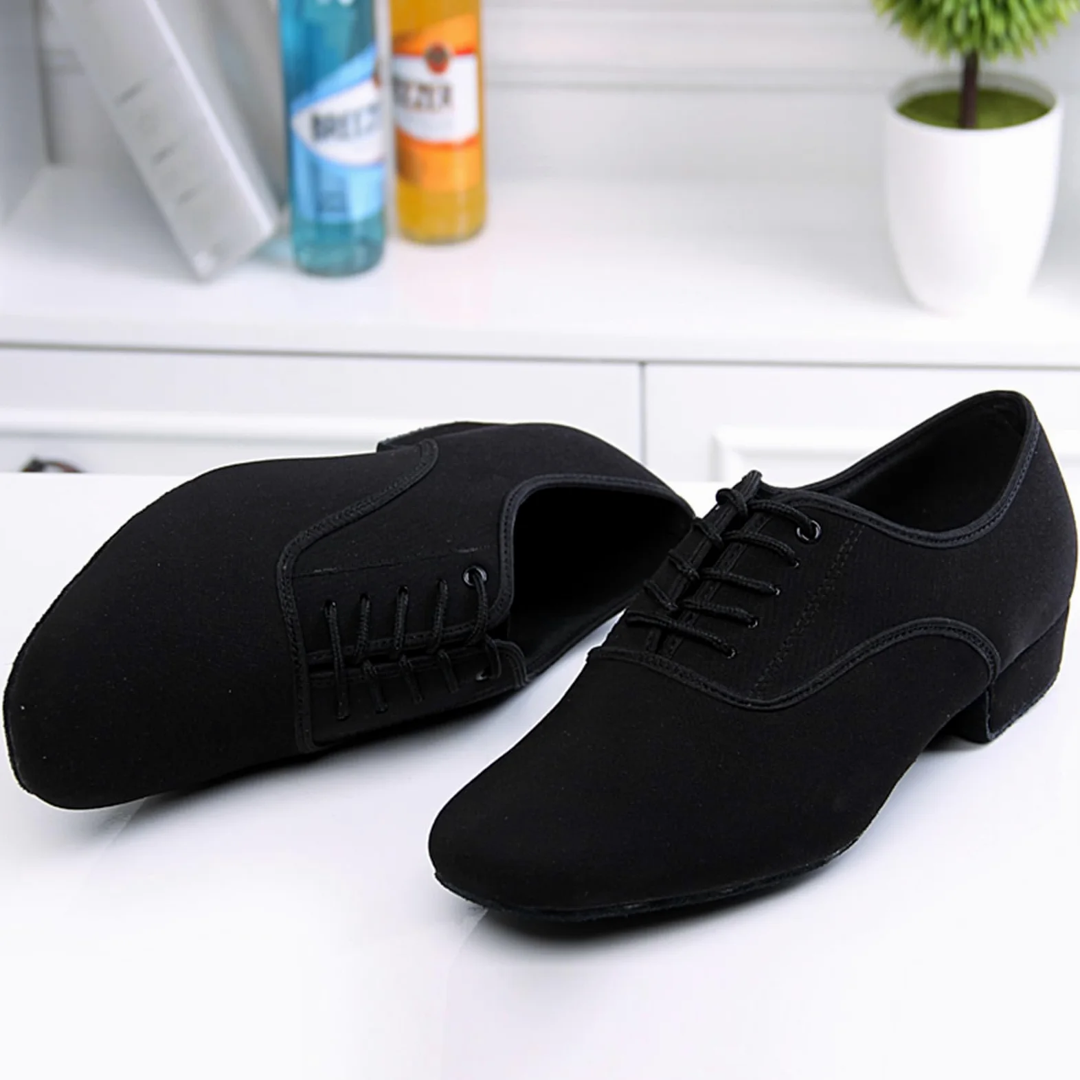 Zapatos De Baile De Salón para Hombre Vals Tango Salsa Zapatos De Carácter Suela De Cuero Antideslizantes Estilo Oxford