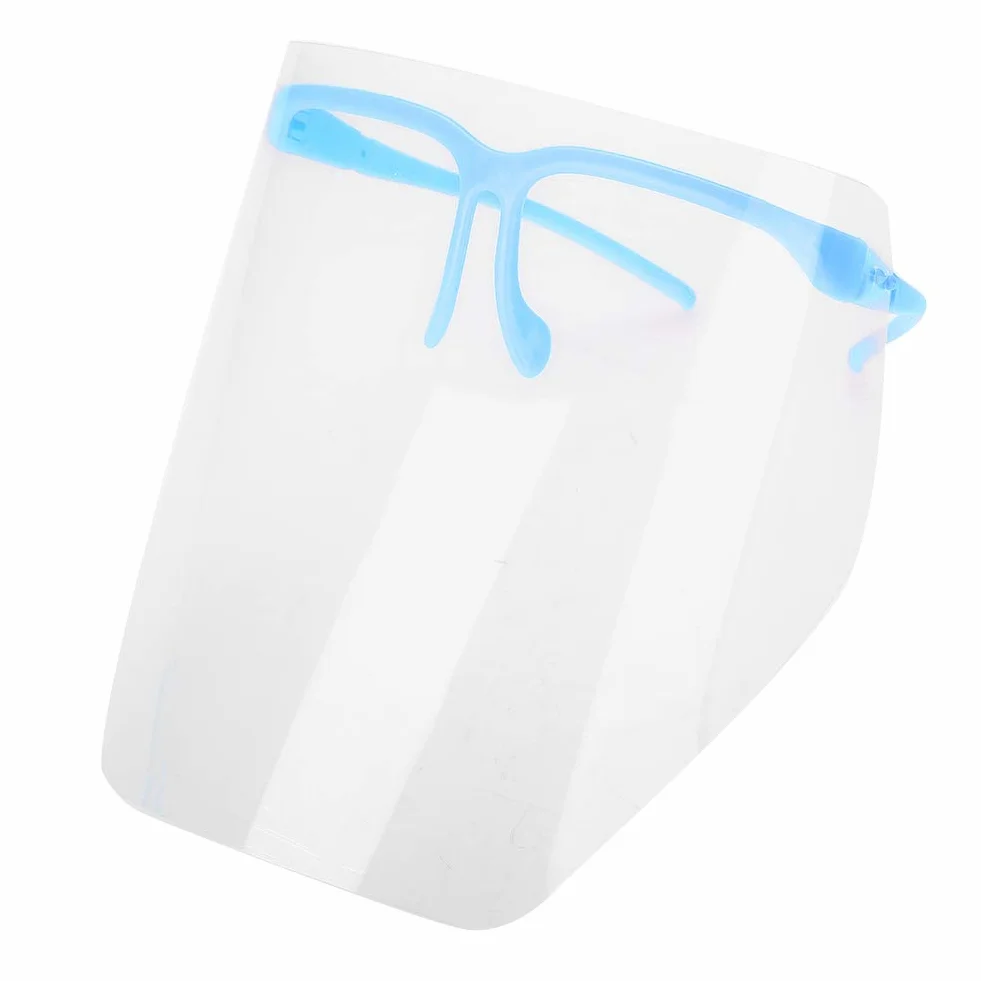Protector Facial Reutilizable con Visera Antivaho, 10 Piezas, Azul