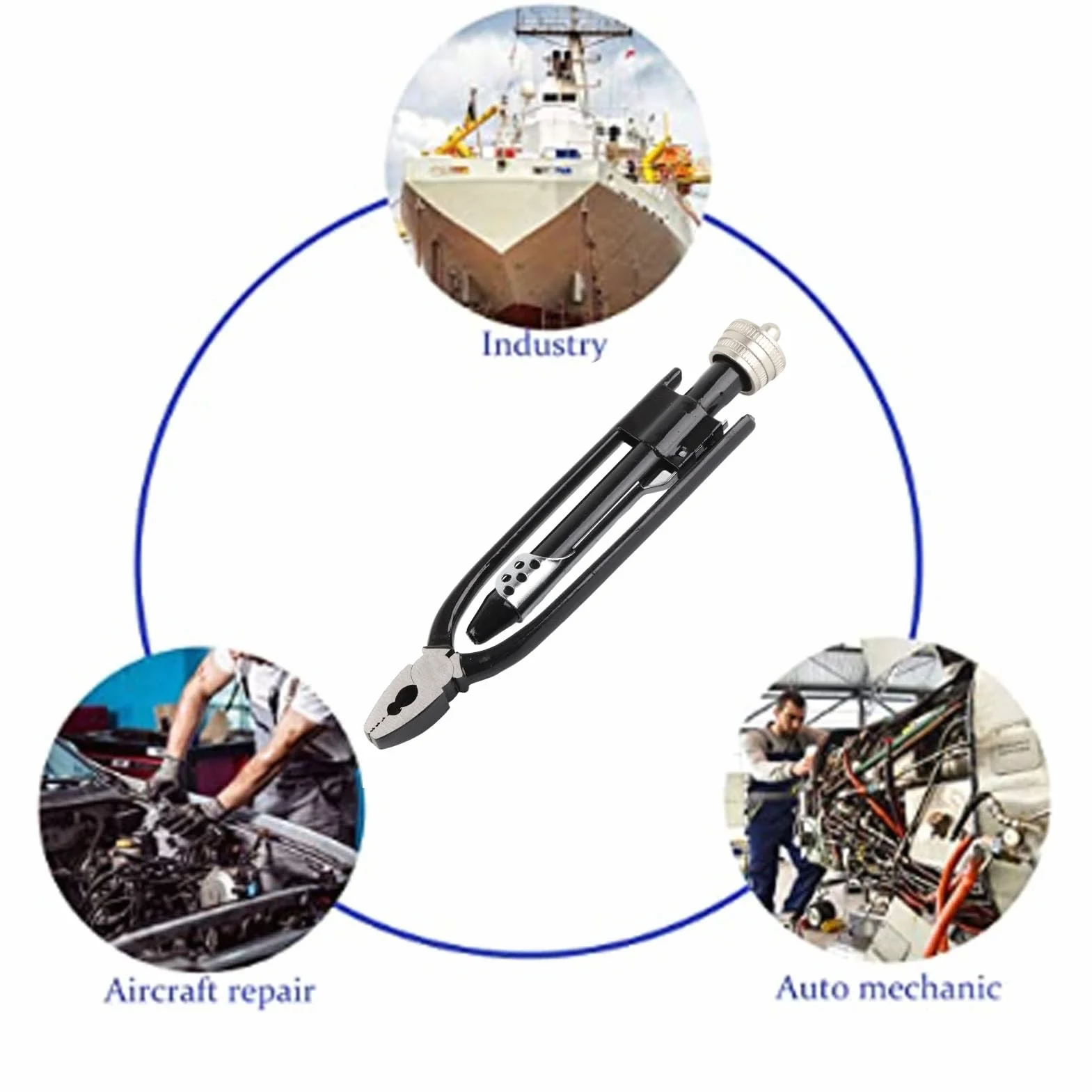 Pinza para Alambre de Seguridad de 6 Pulgadas, Alicates Industriales de Acero de Alto Carbono para Automóviles y Aeronaves