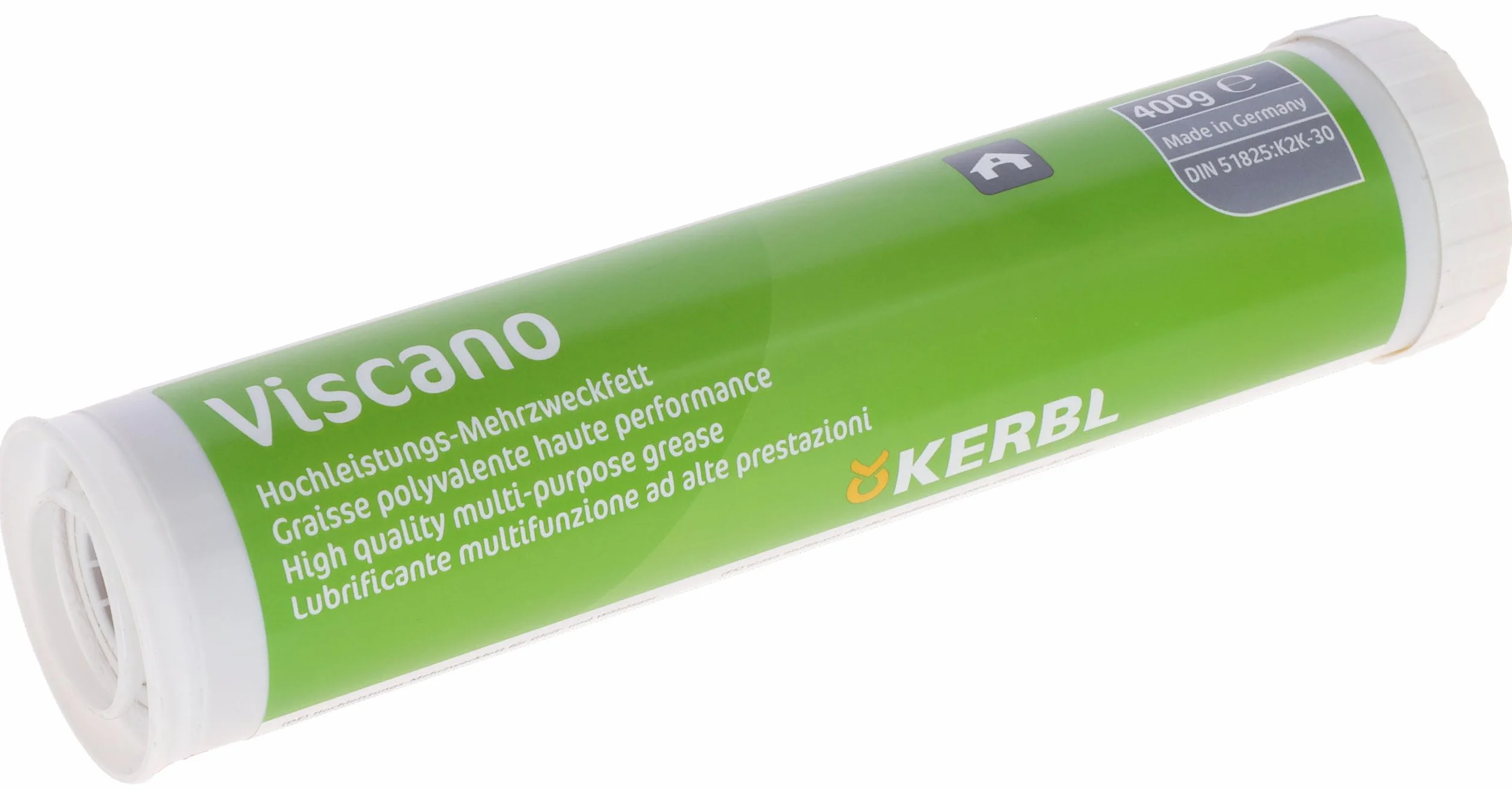 Kerbl Grasa Multiuso 2 Viscano, Grasa lubricante 400g Cartucho, −30°C a +120°C, Resistente al Agua