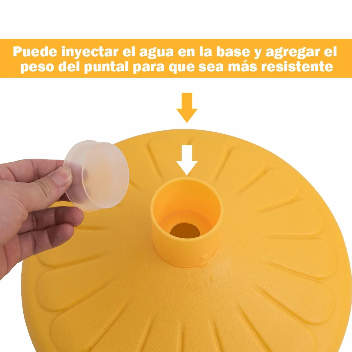 COSTWAY Juego de 6 Poste Separador con 5 Cinta Extensible, Sistema de Guía de Personas, Barrera de Plástico Amarillo