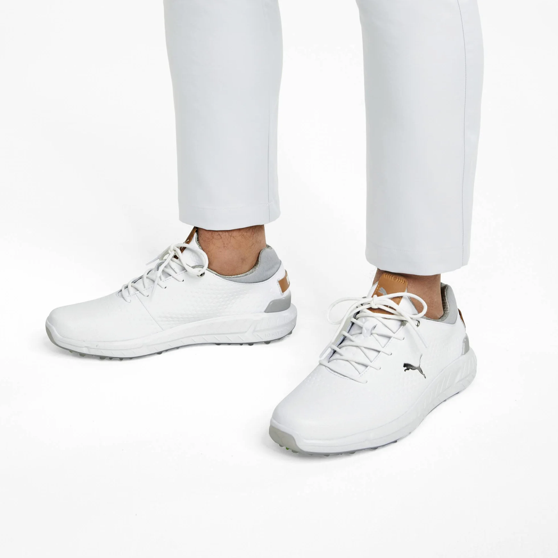 Puma Golf Hombres Ignite Articulate Cuero Impermeable Zapatos de Golf