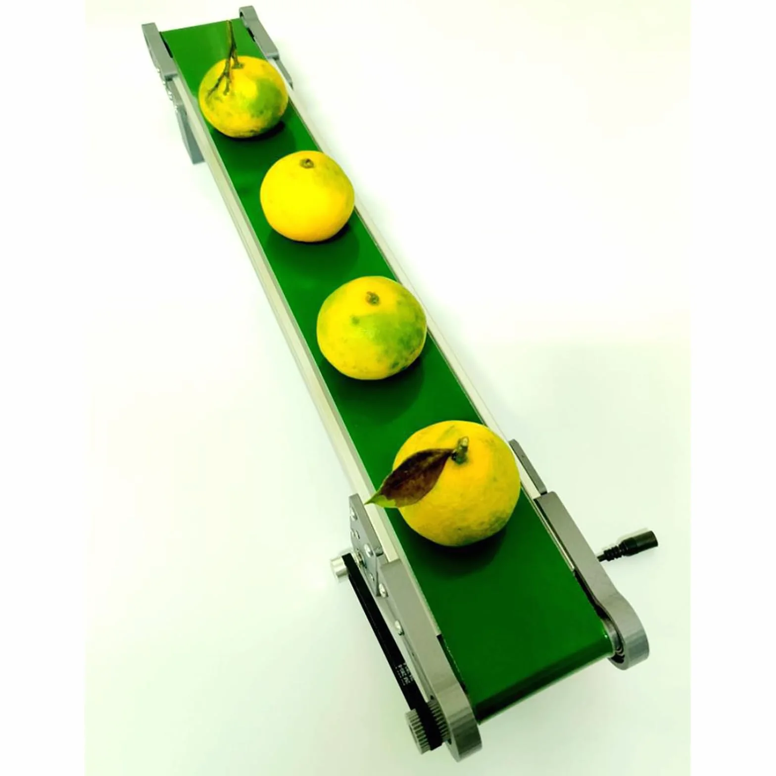 Cinta Transportadora de Escritorio 10x1000mm, Pequeño Transportador con Pausa y Rotación Adelante/Atrás