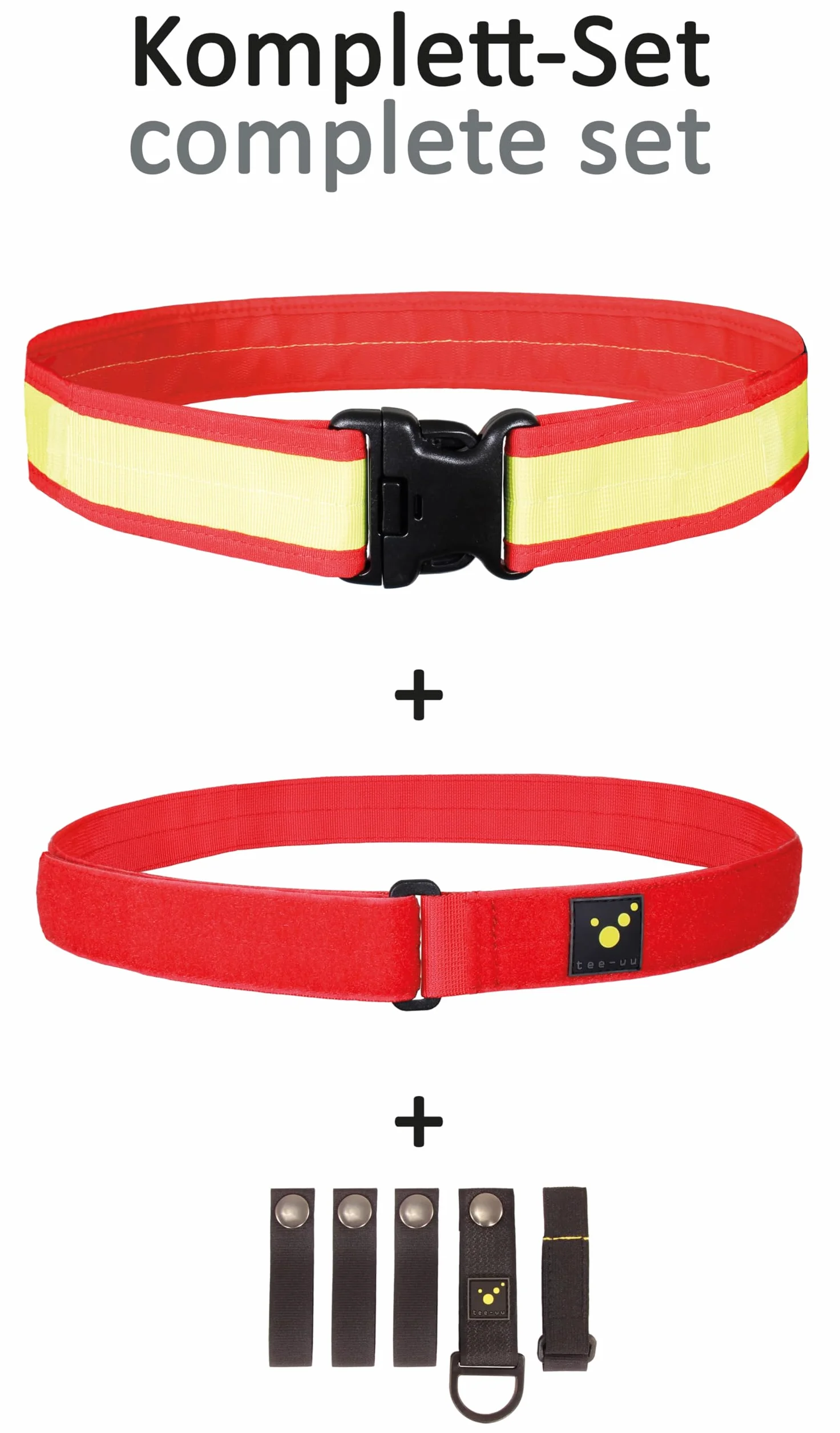 Cinturón para funda rojo tee-uu Red S-XXL