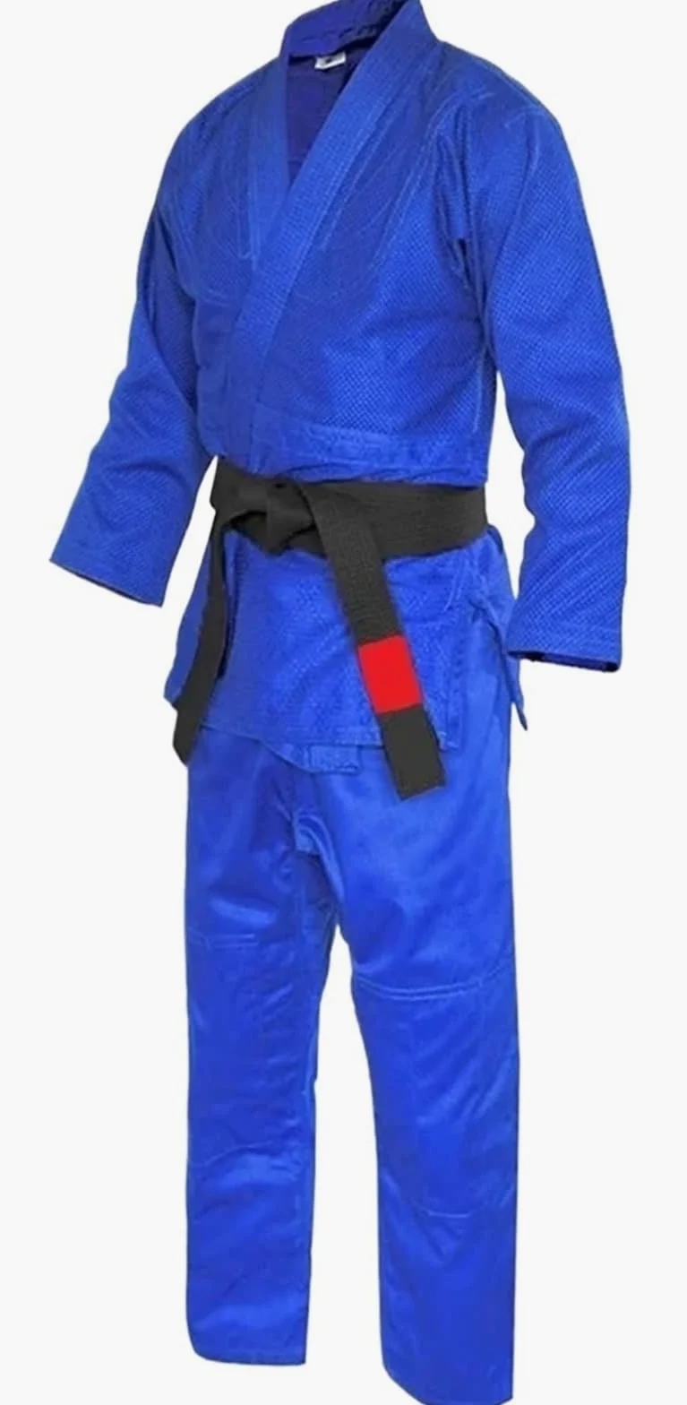 trajes de samurai de taekwondo, Uniforme de Judo Gi blanco y azul en varios tamaños