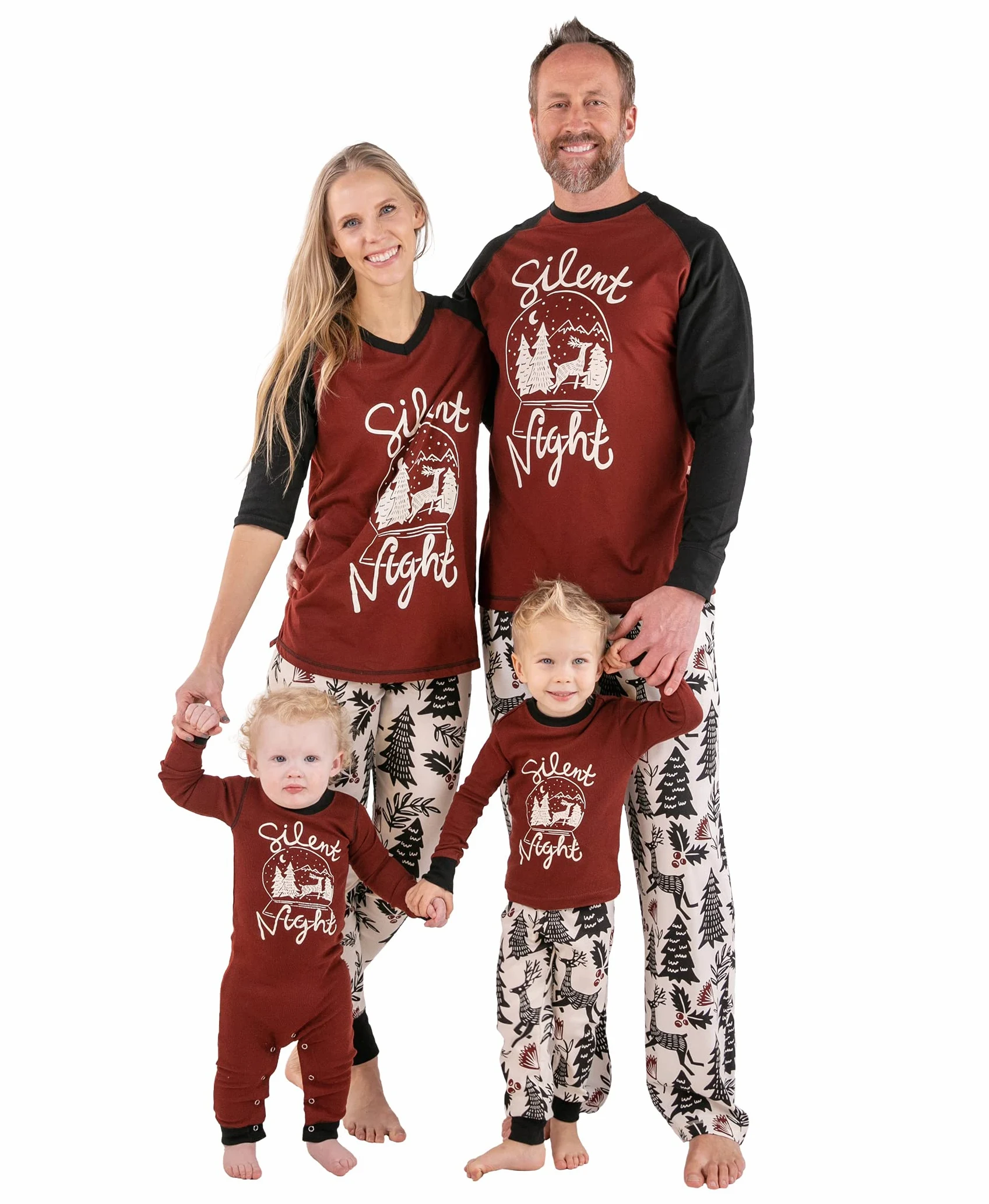 Lazy One Pijamas familiares a juego para adultos, niños y bebés