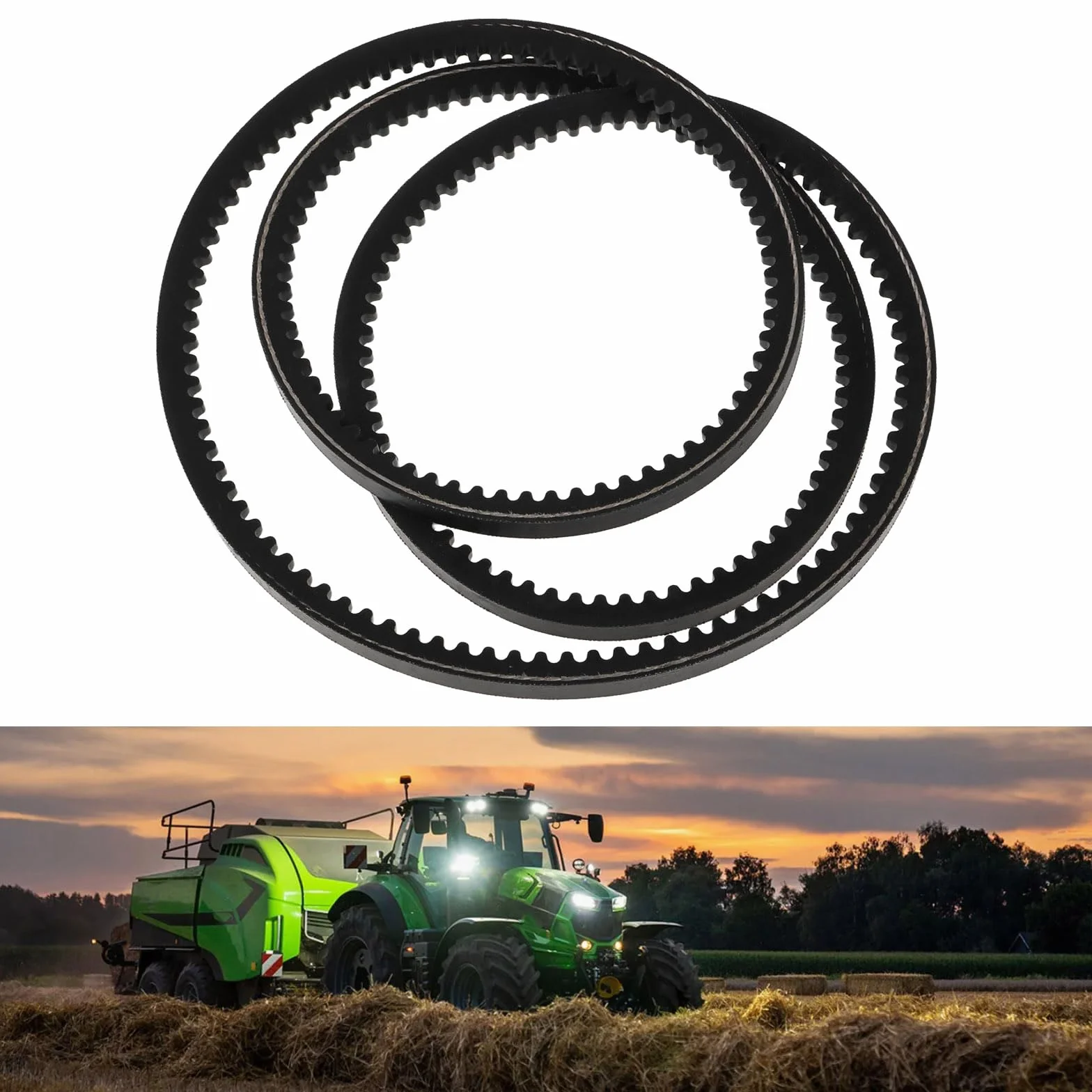 Cinta Transportadora Triangular para Tractor 1500 Mm Compatible con Deutz D 2506 4006 4506 Y 5006