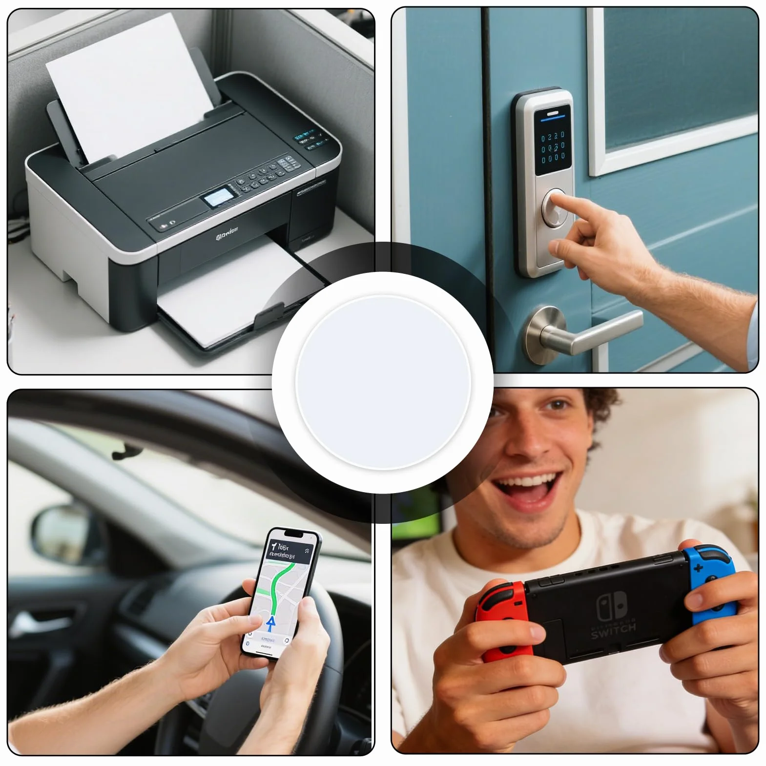 Nfc Tag Ntag215 Lote 50 25 mm Tarjeta Nfc Programable