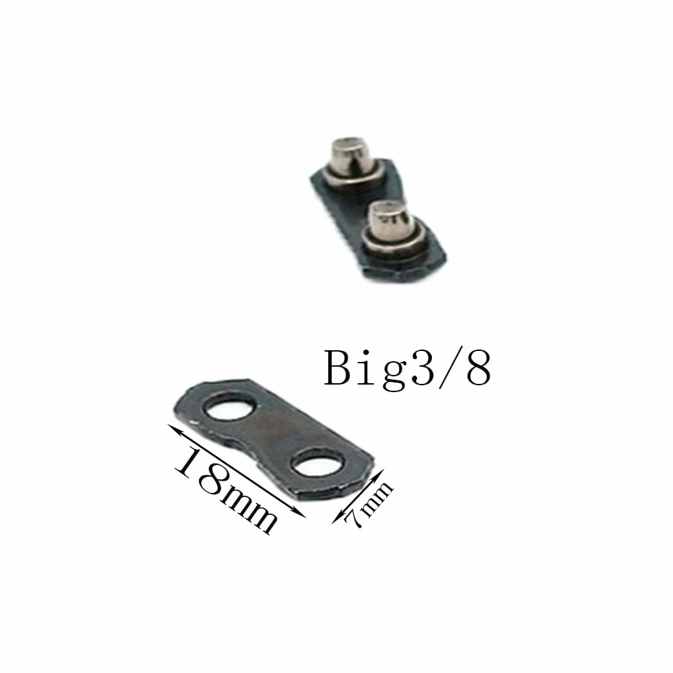 Hebilla de cadena de motosierra 3/8, 10 enlaces, conector resistente