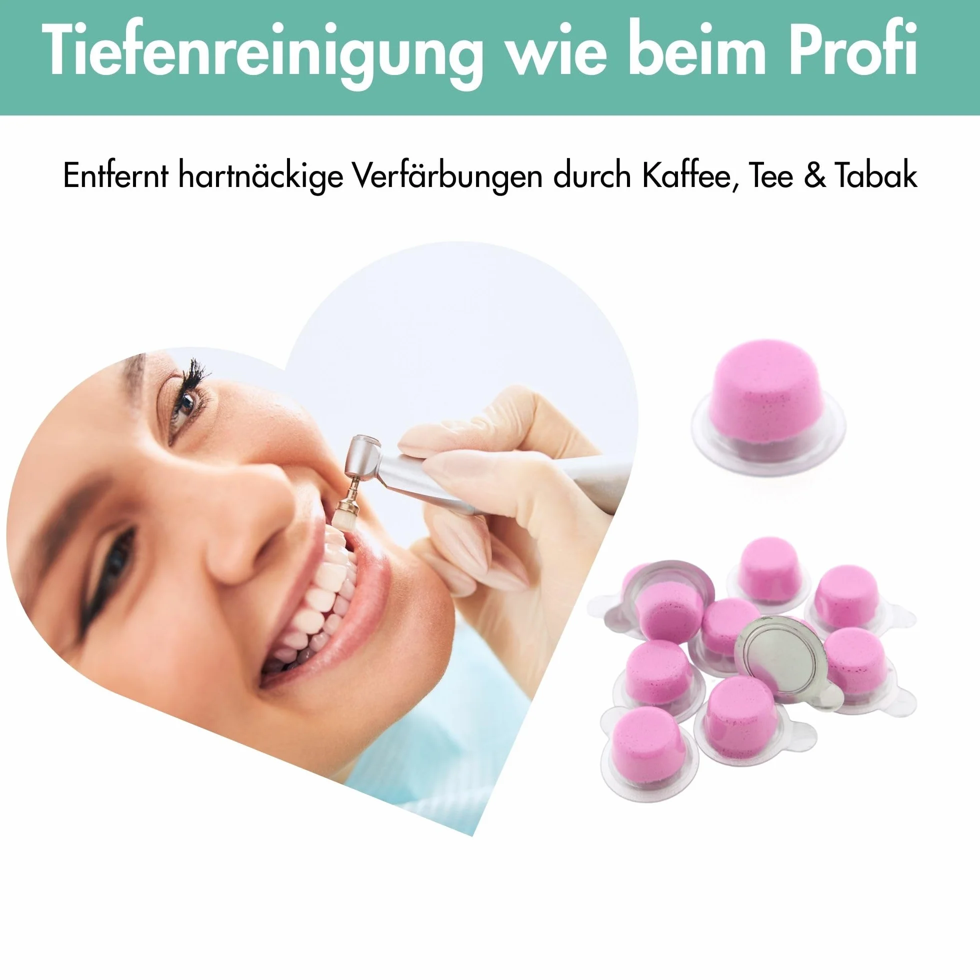 Dr. Bauer's Smile of Love Pasta para pulir dientes sabor fruta 20 x 2 g