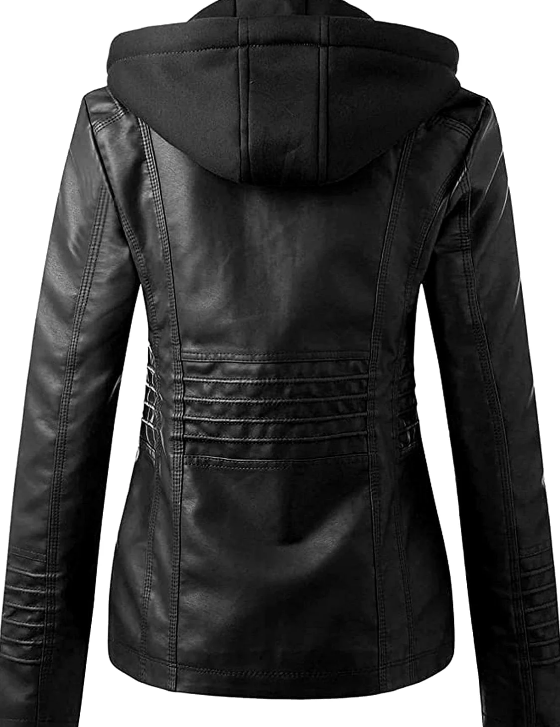 Chaqueta De Piel For Mujer, Chaqueta De Invierno, Otoño Invierno, Abrigo Cálido, Chaqueta Bomber, Chaqueta De Moto Con Capucha, Chaqueta De Piel Sintética, Chaqueta De Piel Sintética, Sudadera Con Cap
