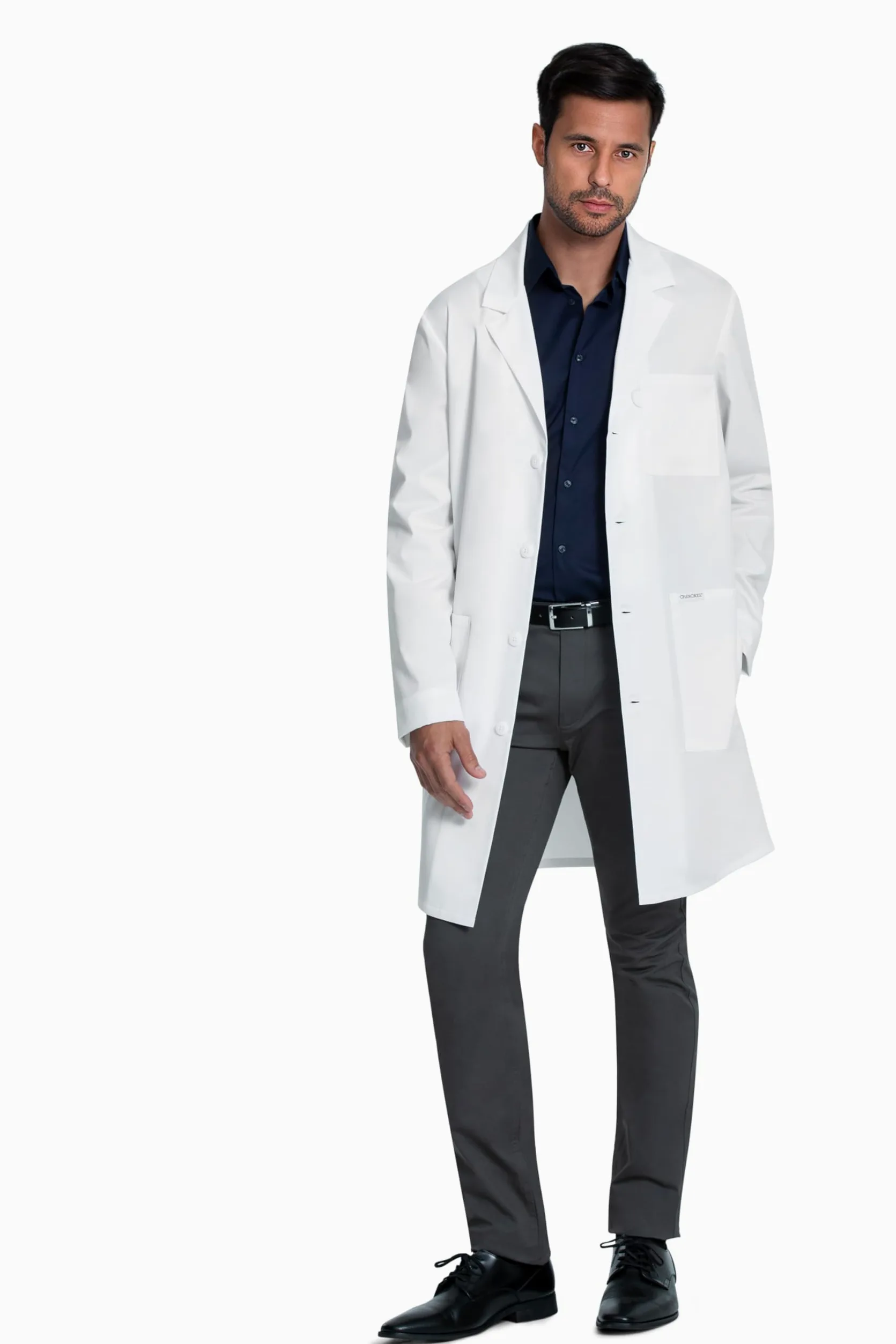 CHEROKEE Unisex Scrubs Lab Coat 38'' CK460, XXS, White