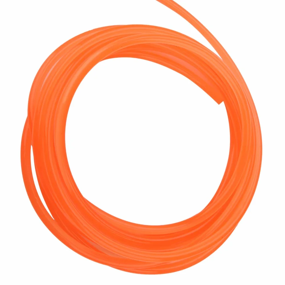 Correas redondas de uretano de alto rendimiento, correa de transmisión de PU Naranja 8mm x 5m