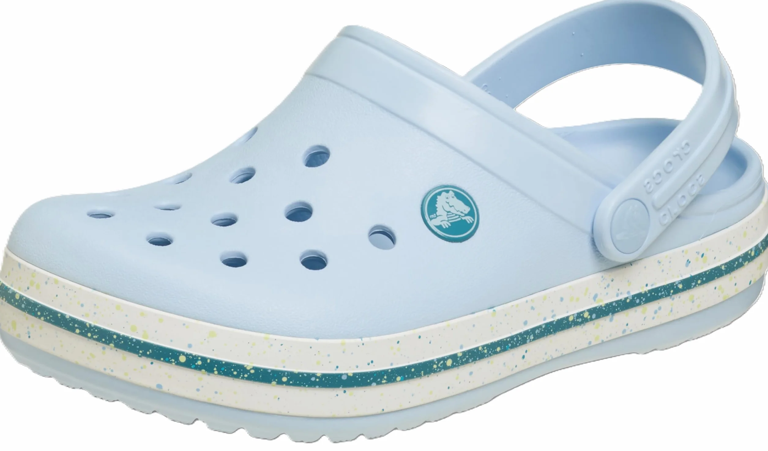 Crocs Crocband Speckled Band Clog T, Zuecos Unisex niños, Azul Escarcha, 24/25 EU