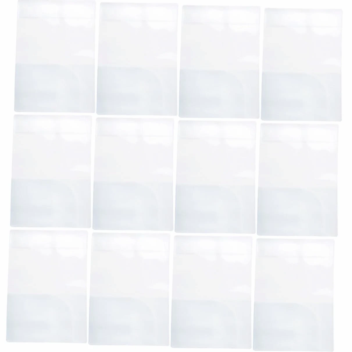 100piezas Funda De Transparente para Organizador De y Tarjetas Soporte De Multifuncional