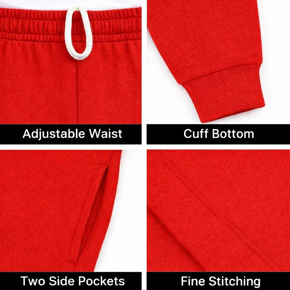 KHIM Pantalones deportivos unisex para niños y niñas