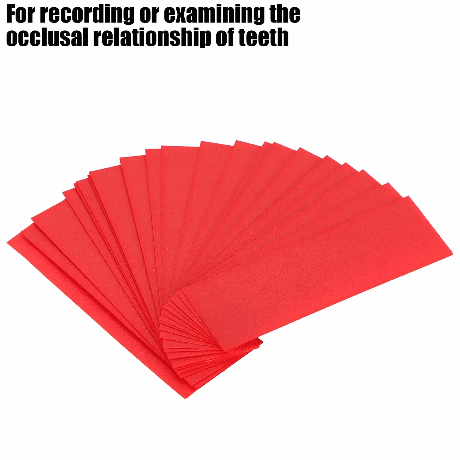 Papel de articulación dental 300 piezas con dispensador de plástico rojo