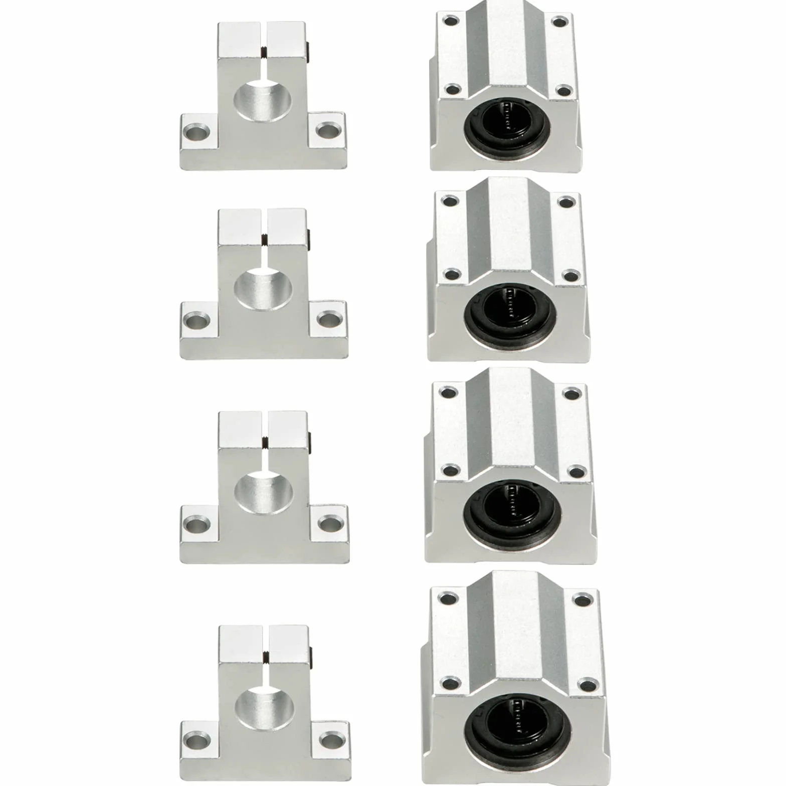 VEVOR Juego de Rieles de Guía Lineal SFC20 1200 mm SC20 4 Bloques Deslizantes CNC
