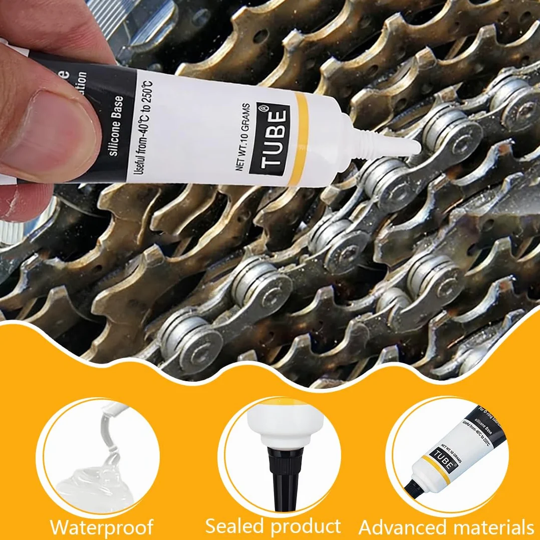 Grasa de Silicona para Cafeteras Automáticas, Juntas Tóricas, Grifos - Pack de 4