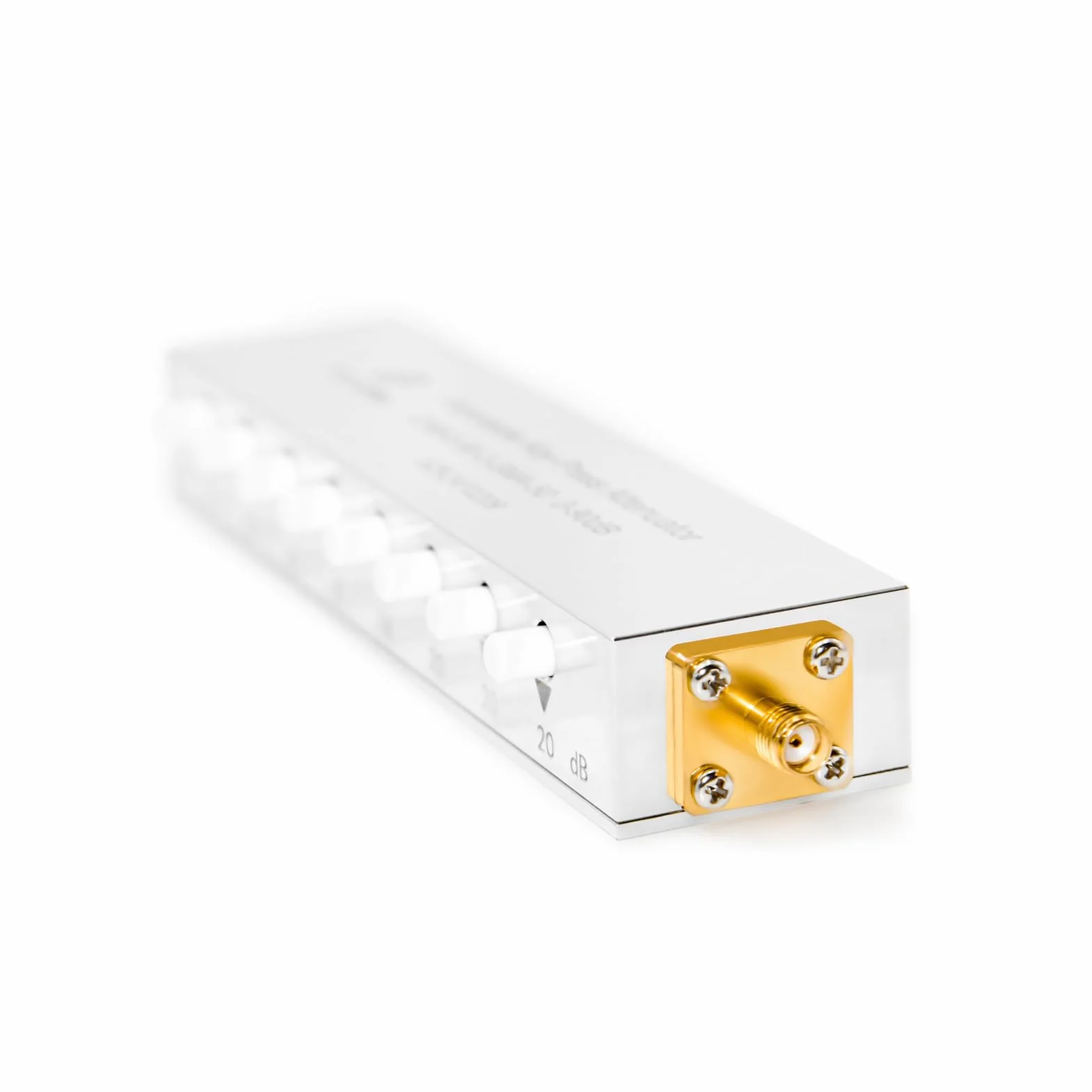 TOJOIN Atenuador de paso RF ajustable 0-90 dB SMA 50 ohmios CC a 2.5 GHz