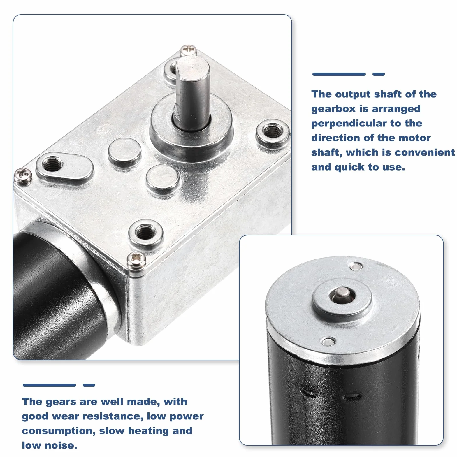 sourcing map Motor reductor reversible 12 V CC 10 RPM 8 mm eje D engranaje helicoidal alto par