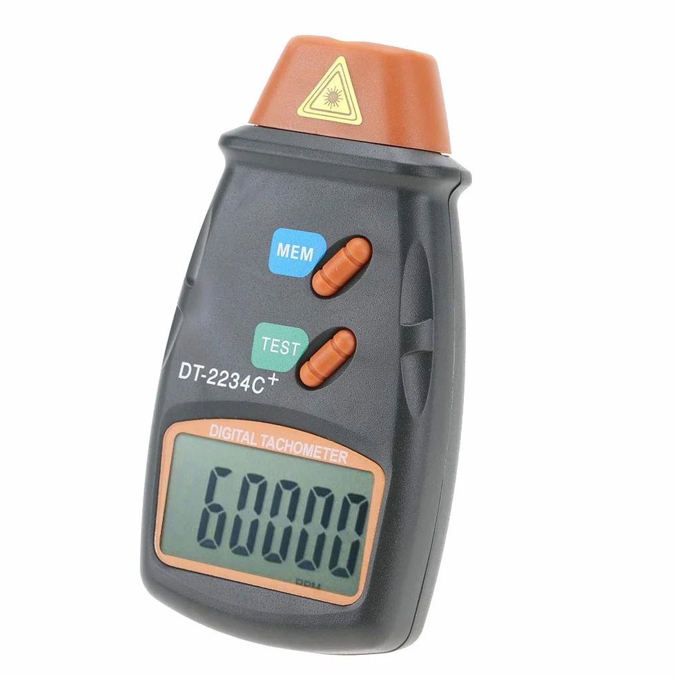 Tacómetro Digital Dt 2234C Medidor de RPM Láser LCD