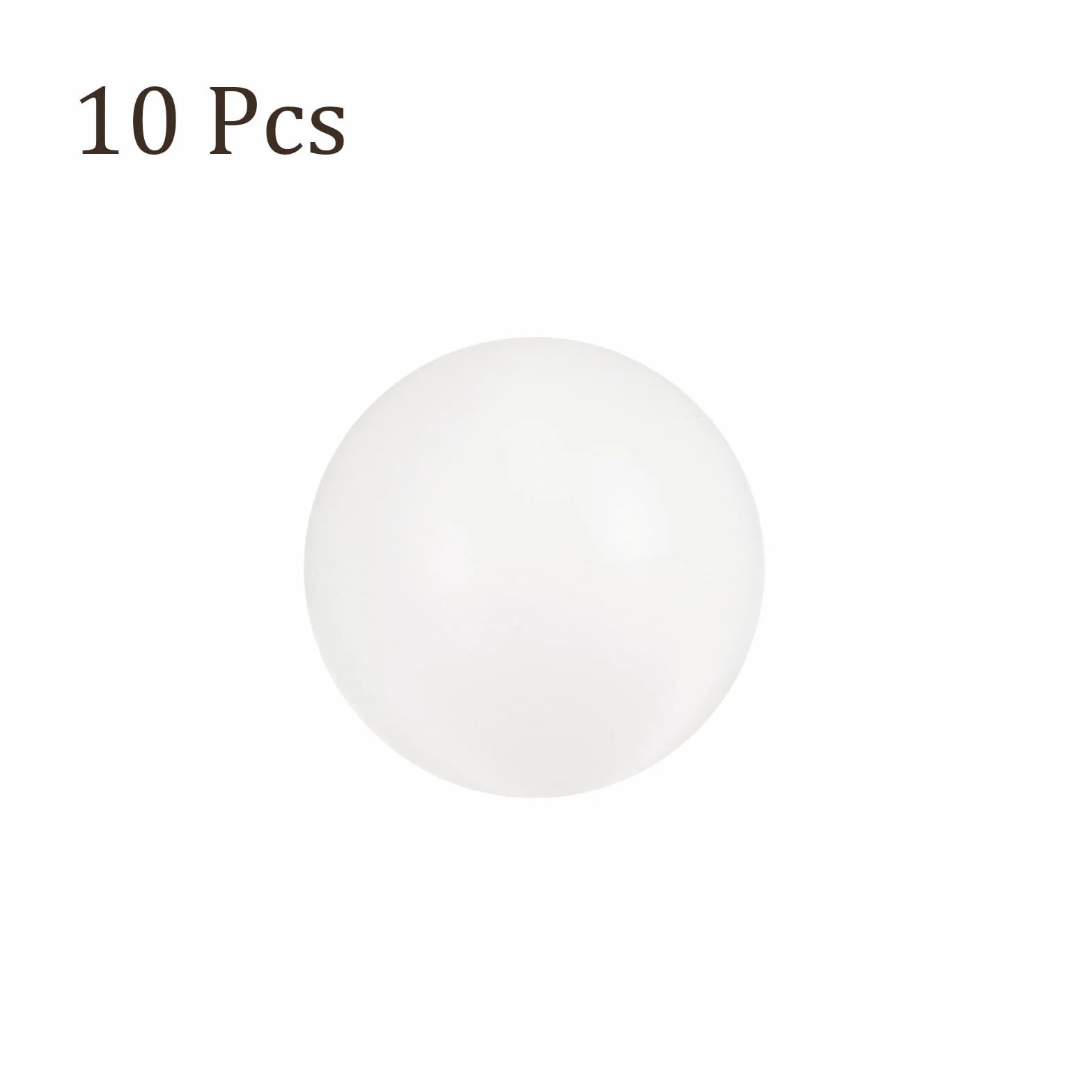 Bolas de Precisión Nylon PA 10mm - 10 Unidades para Rodamientos y Válvulas