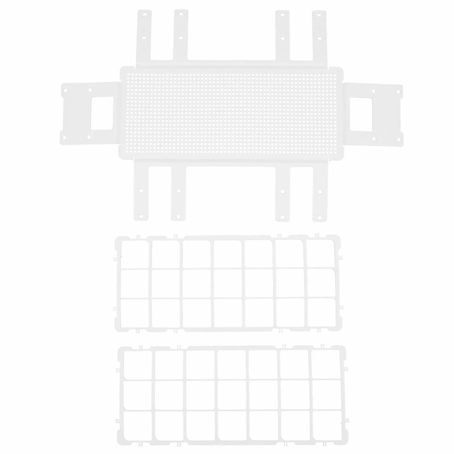 Soporte de Plástico para Tubos de Ensayo, Desmontable, 30mm x 21 Orificios